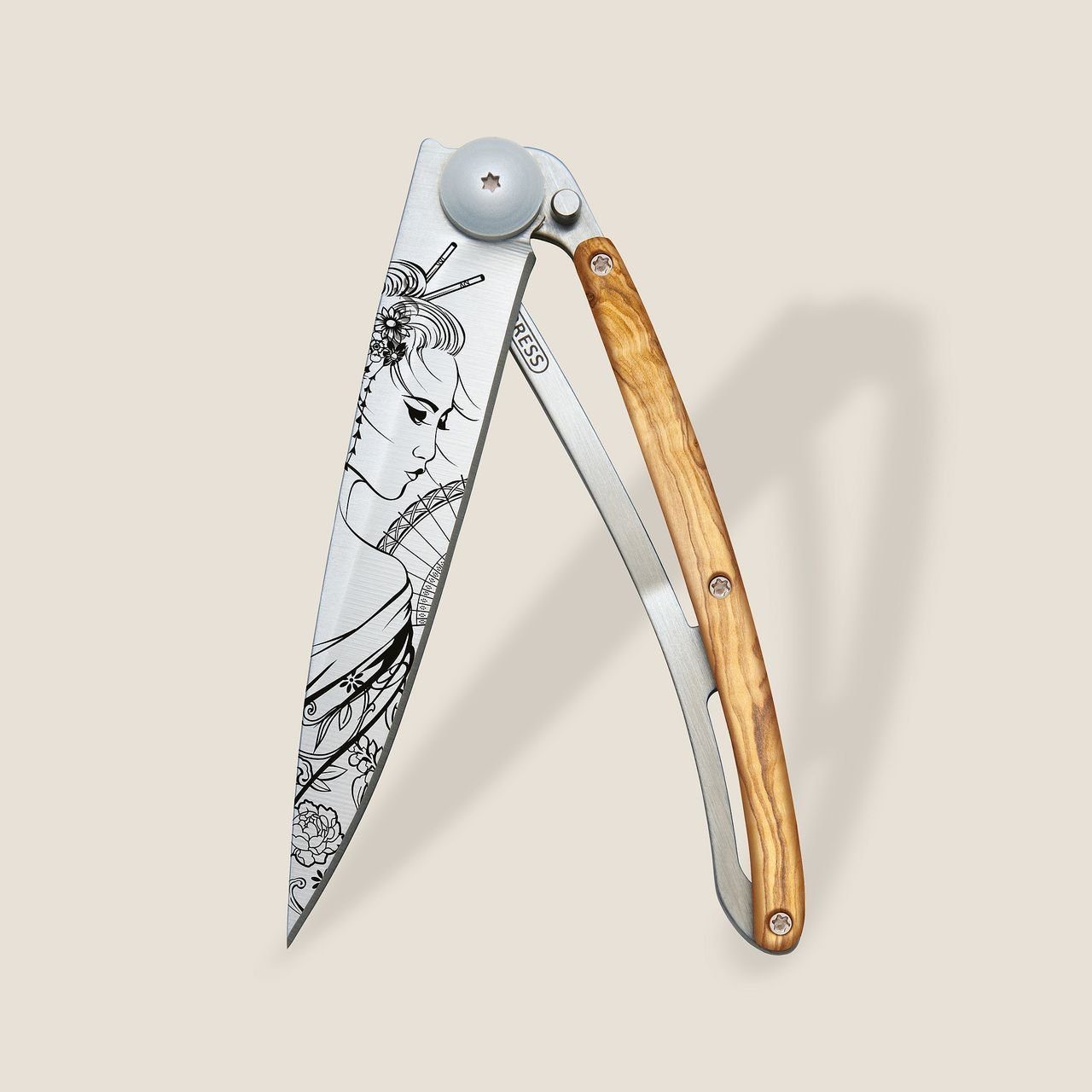 Deejo Taschenmesser - Deejo Taschenmesser - Klappmesser, Geisha Japan Motiv