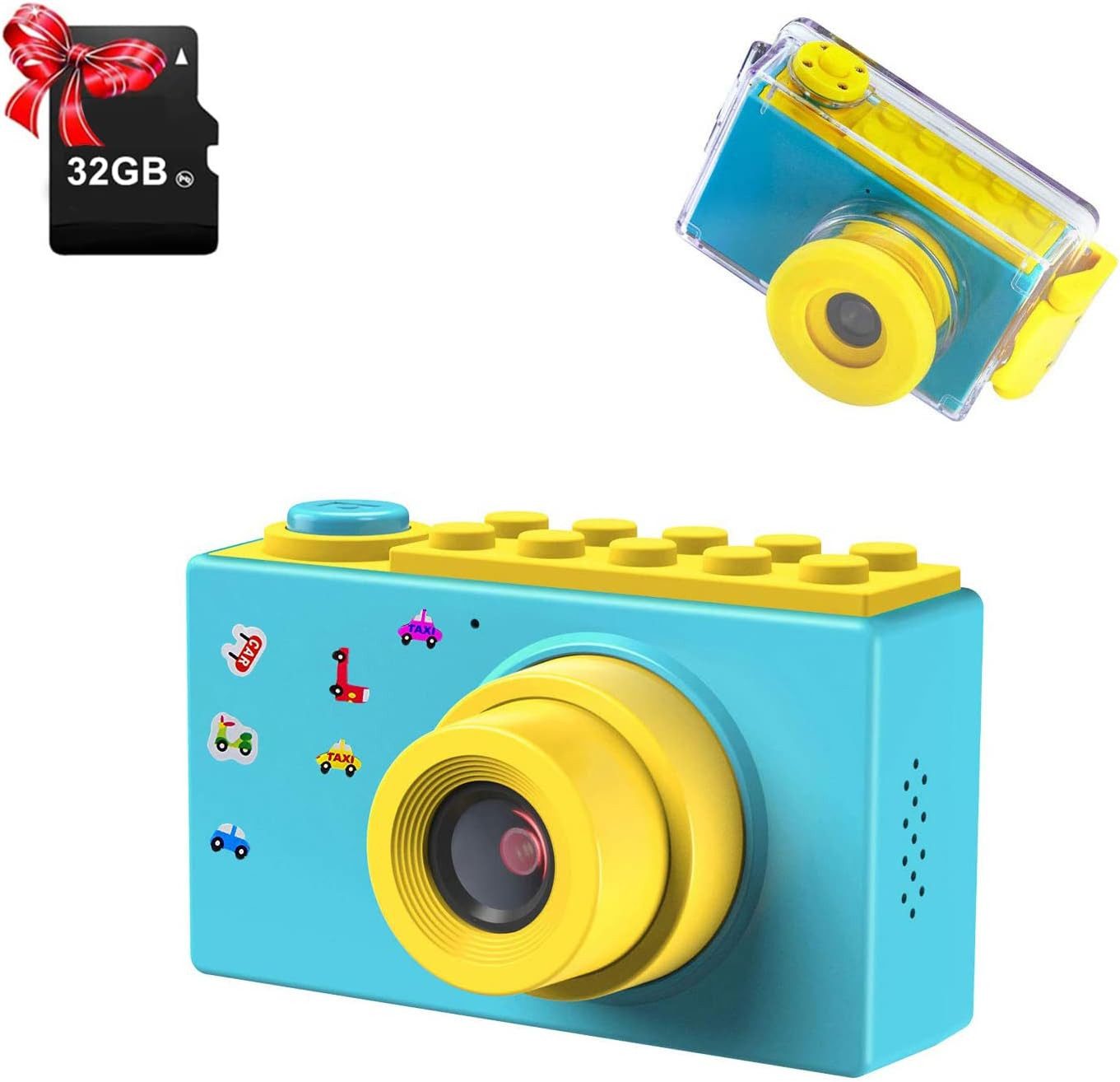 ShinePick mit 32G Speicherkarte, Geschenke für Kinder Kinderkamera (8 MP, Foto & Video/Rahmen/Filter, Fotoapparat)