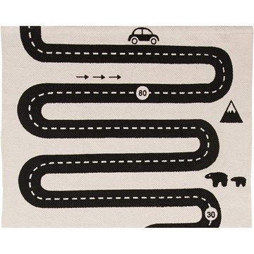 Kinderteppich Adventure Rug, OYOY, Kinderteppich, Straßenteppich, Spielteppich, 180 x 70 cm, Autoteppich