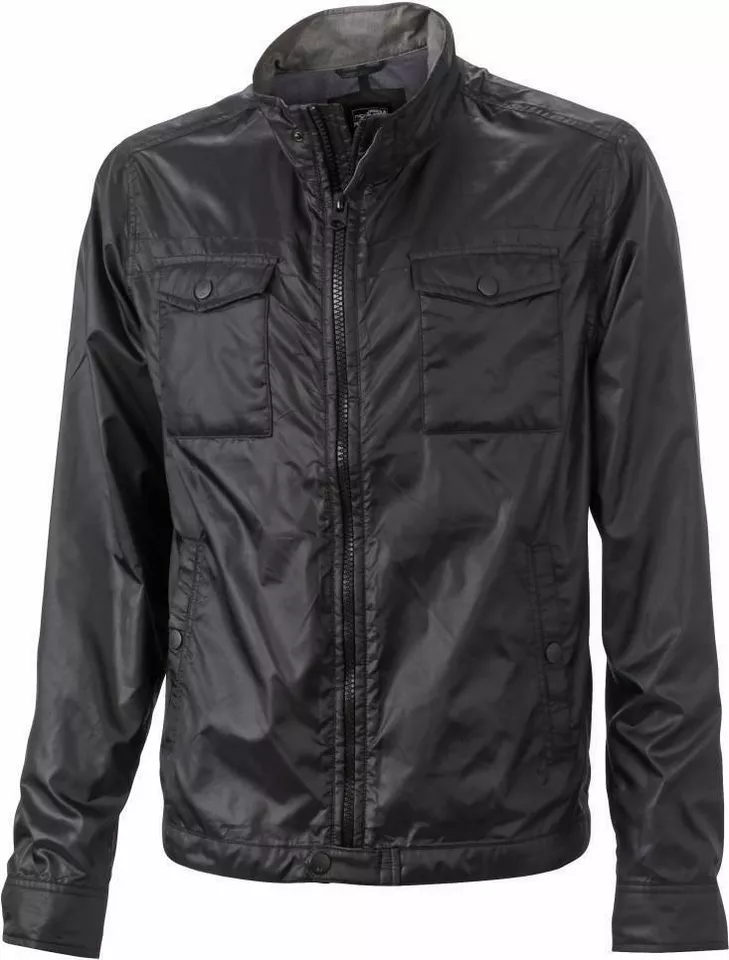 James & Nicholson Allwetterjacke Leichte und vielseitige Herren Reise und Freizeit Jacke JN1096 Wasserabweisend Ungefüttert