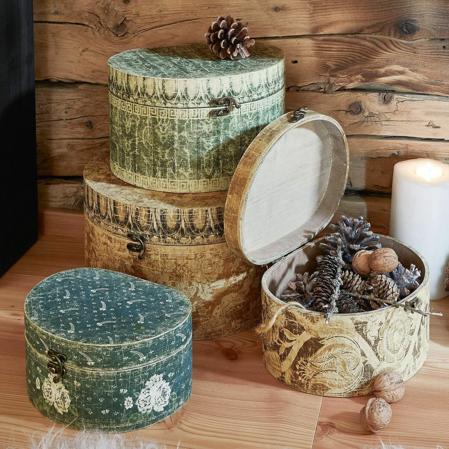 Mirabeau Dekokorb Box 4er Set Talais bunt (4er Set, 4er Set)