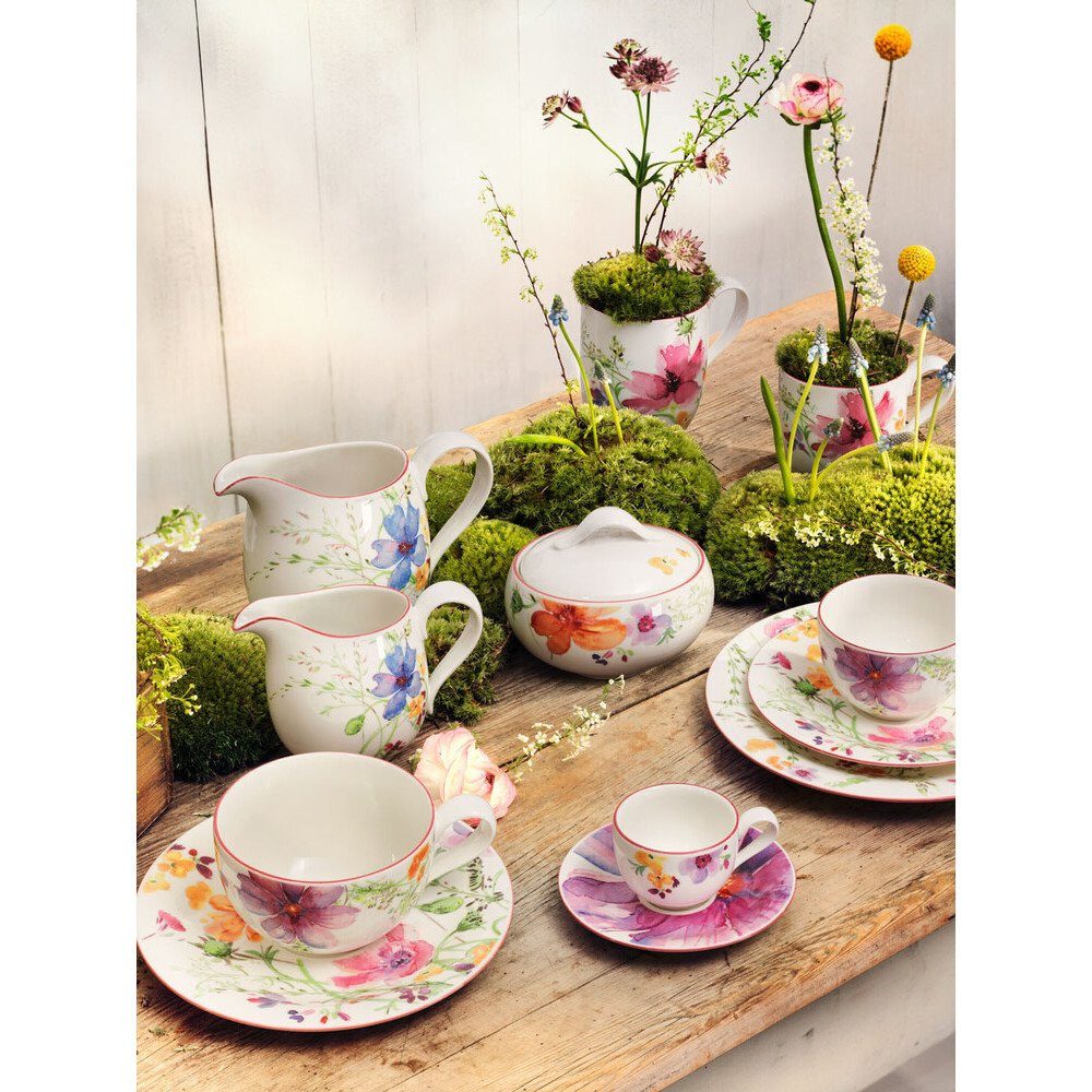 Villeroy & Boch Frühstücksteller Frühstücksteller 22 cm Mariefleur Basic, (1 St), Frühstücksteller, Ø21,5cm, Premium Porcelain, mehrfarbig – Bild 4 von 4