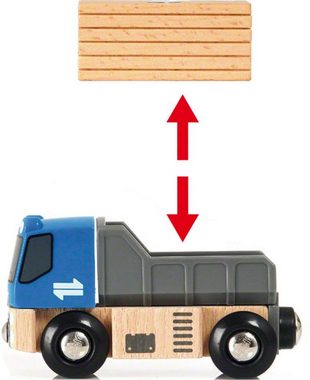 BRIO® Spielzeug-Eisenbahn BRIO® WORLD, Starterset Güterzug mit Kran, (Set), Made in Europe, FSC®- schützt Wald - weltweit