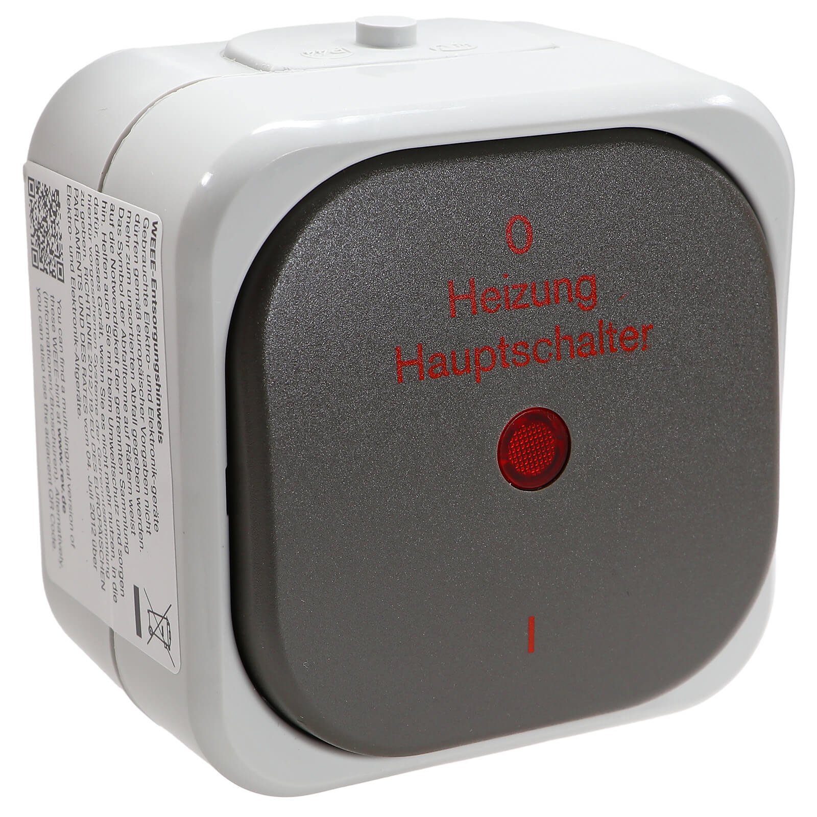 REV Ritter GmbH Schalter Heizung Hauptschalter Notschalter Aufputz grau IP44 Aquatop REV Ritter