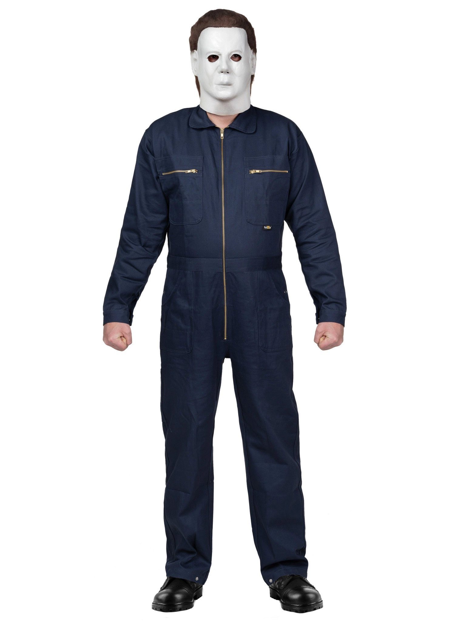 Metamorph Kostüm Michael Myers Overall - Halloween Kostüm Herren, Halloween Overall im kultigen Serienmörder-Look