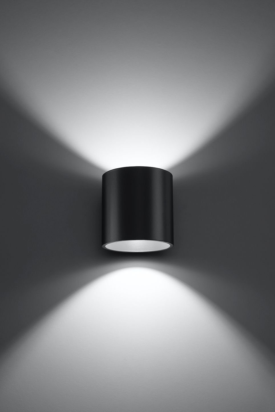 Anthrazit VALERYA, Treppe Licht-Erlebnisse Wandlampe & Up LED G9 Wandleuchte Beleuchtung wechselbar, Metall Down Warmweiß, Ø10cm