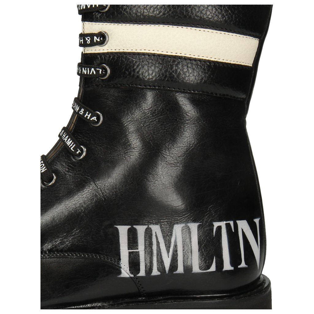 Hamilton Strap Prato Monza 69 Selina Stiefel Black Black White & Melvin