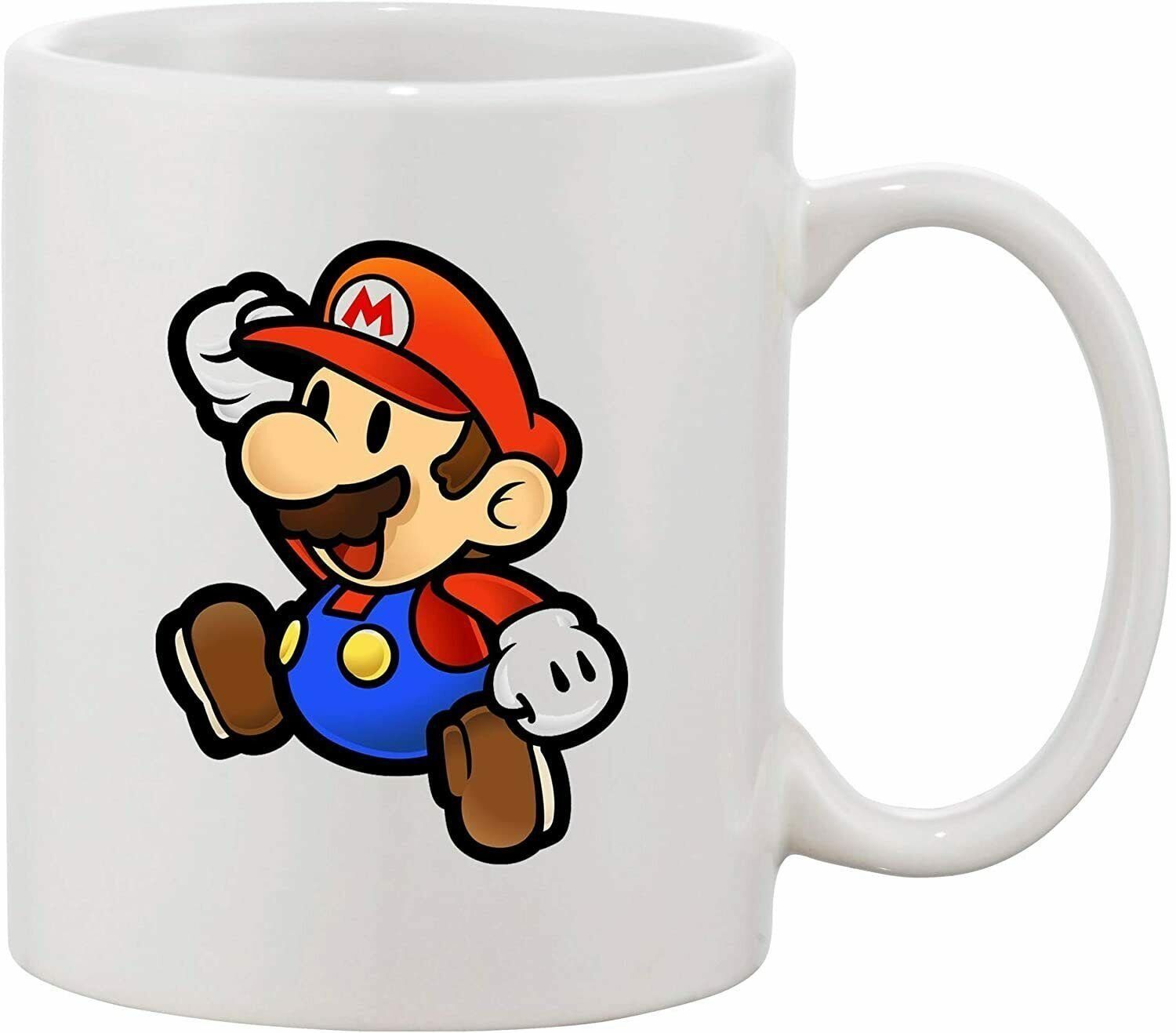 Gamer und Schwarz Luigi & (600ml) Konsole Tasse Nintendo Weiß, in Nerd Yoshi Keramik, Spühlmaschinenfest Weiss Brownie Blondie XXL Mario