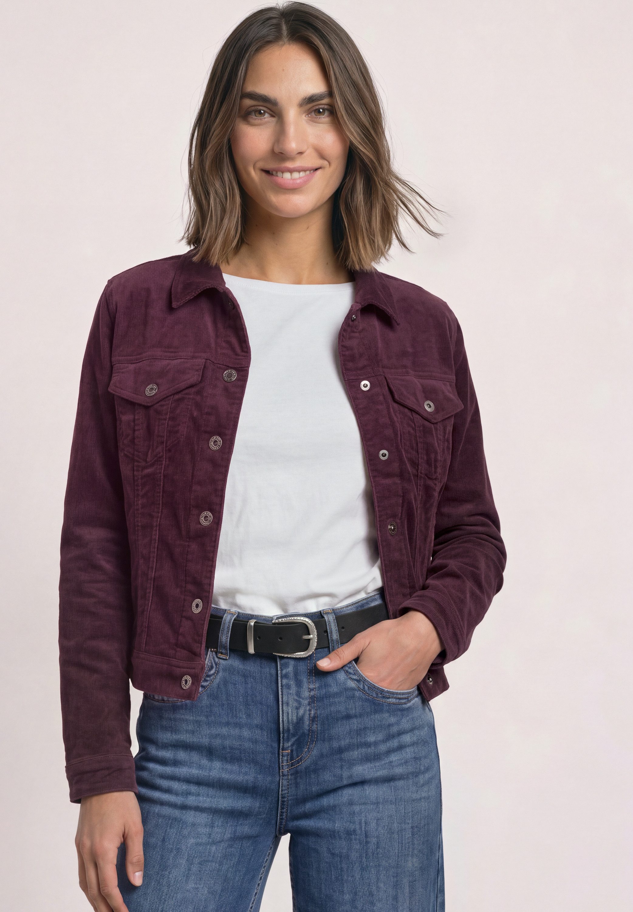 STREET ONE Cordjacke mit Brusttaschen
