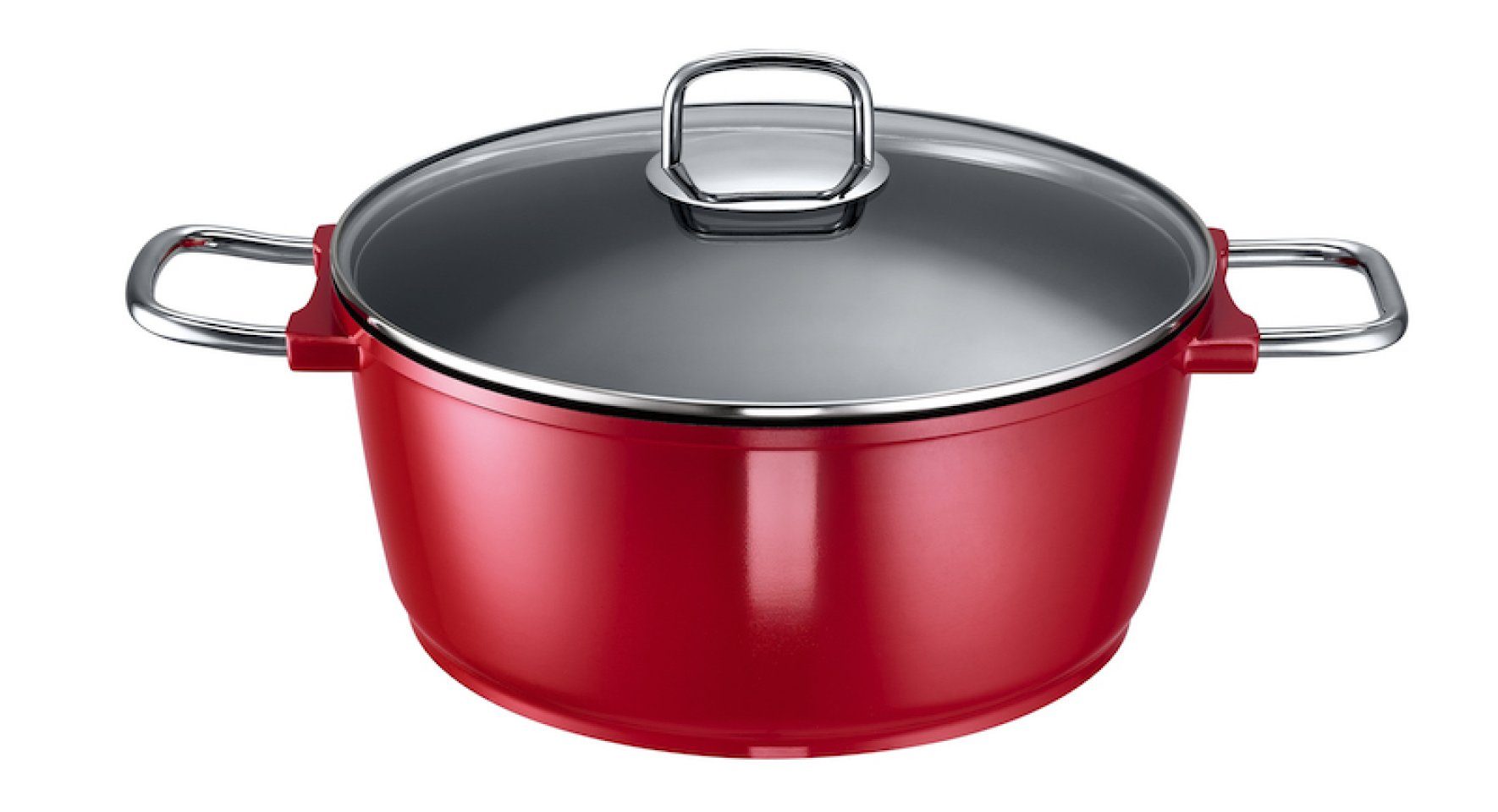 SCHULTE-UFER Schmorpfanne Gloria, Aluminiumguss (Set, 1 x Pfanne, 1 x Deckel), Ø 28 cm