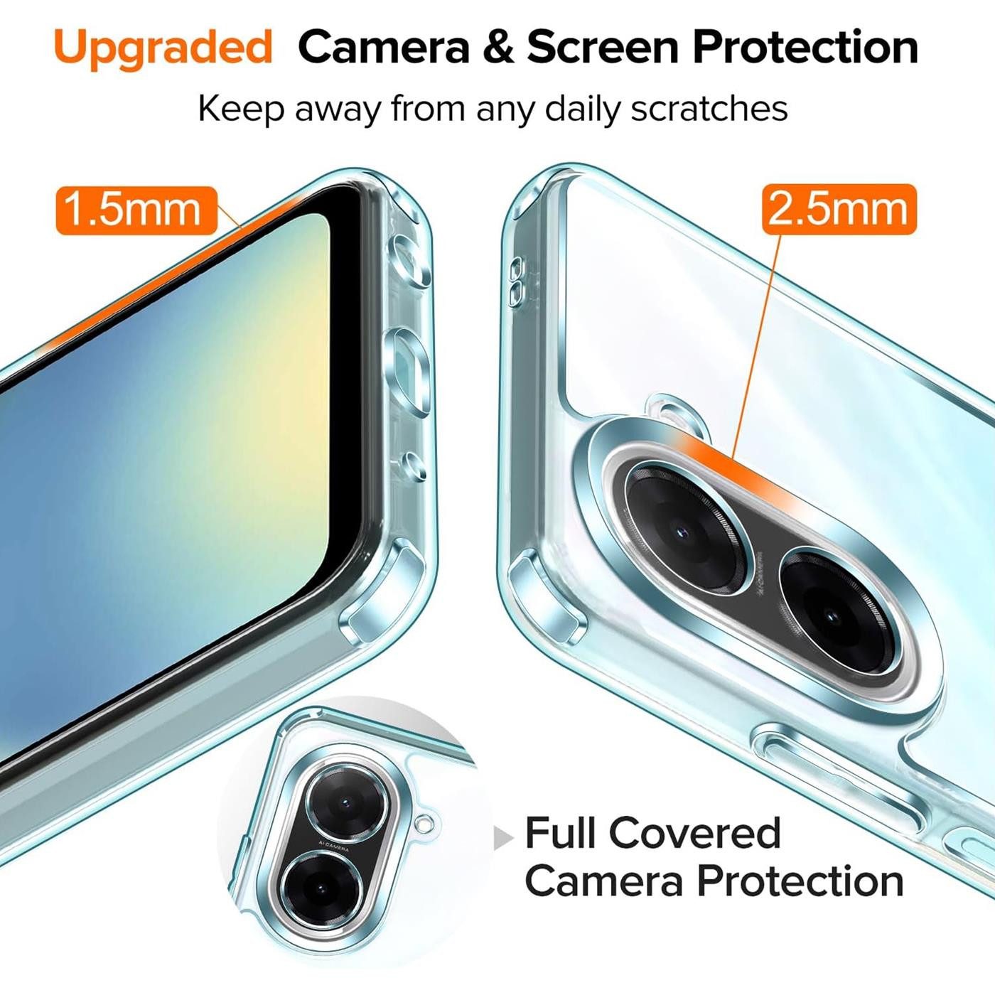 CoolGadget Handyhülle Transparent Ultra Slim Case für Xiaomi Redmi A5 6,88 Zoll, Silikon Hülle Dünne Schutzhülle für Redmi A5 5G Hülle