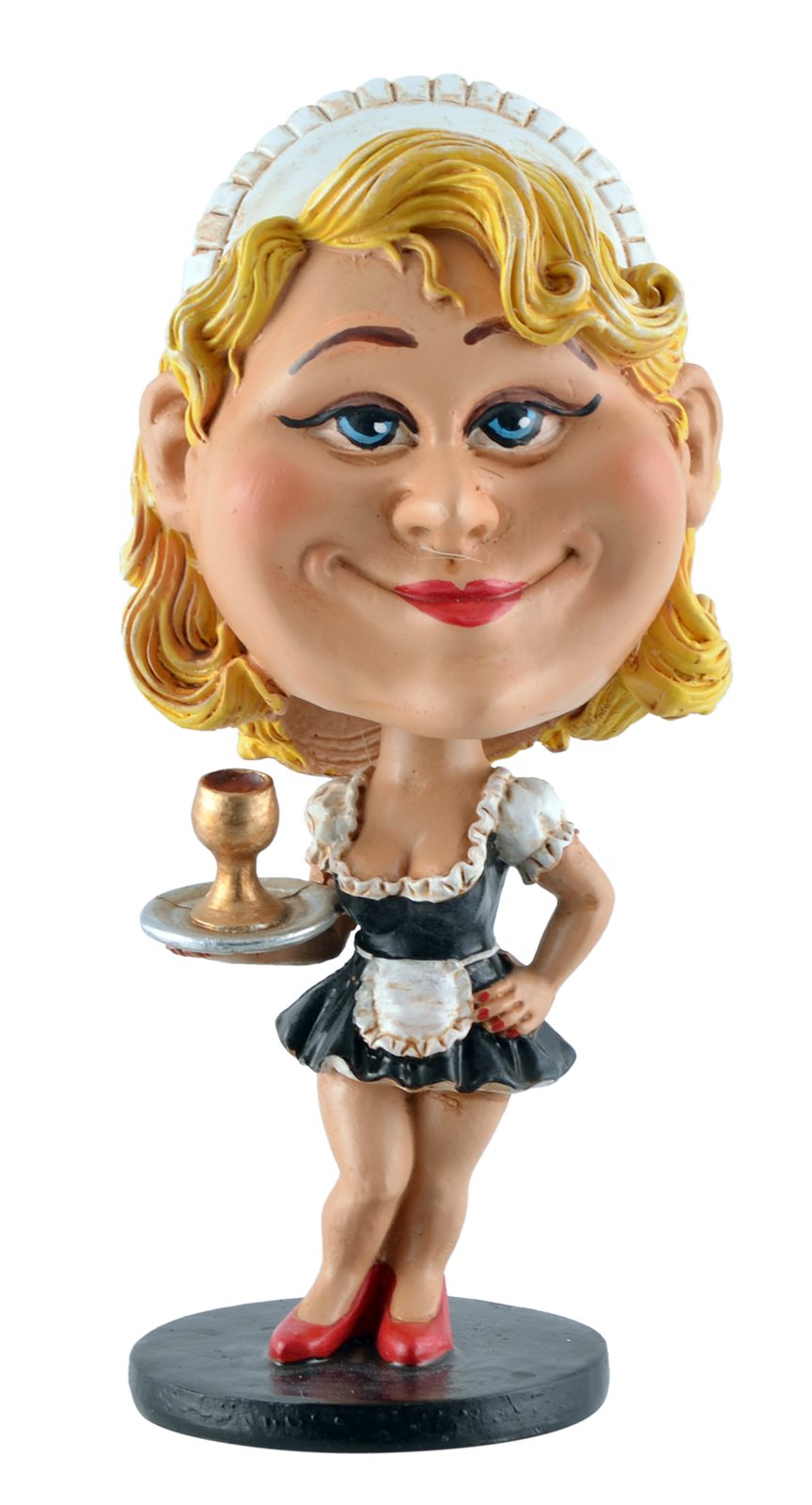 Dekofigur Funny Life Wackellkopf Kellnerin Bobblehead Bedienung Figur