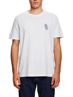 Esprit T-Shirt T-Shirt mit Logo, 100 % Baumwolle (1-tlg)
