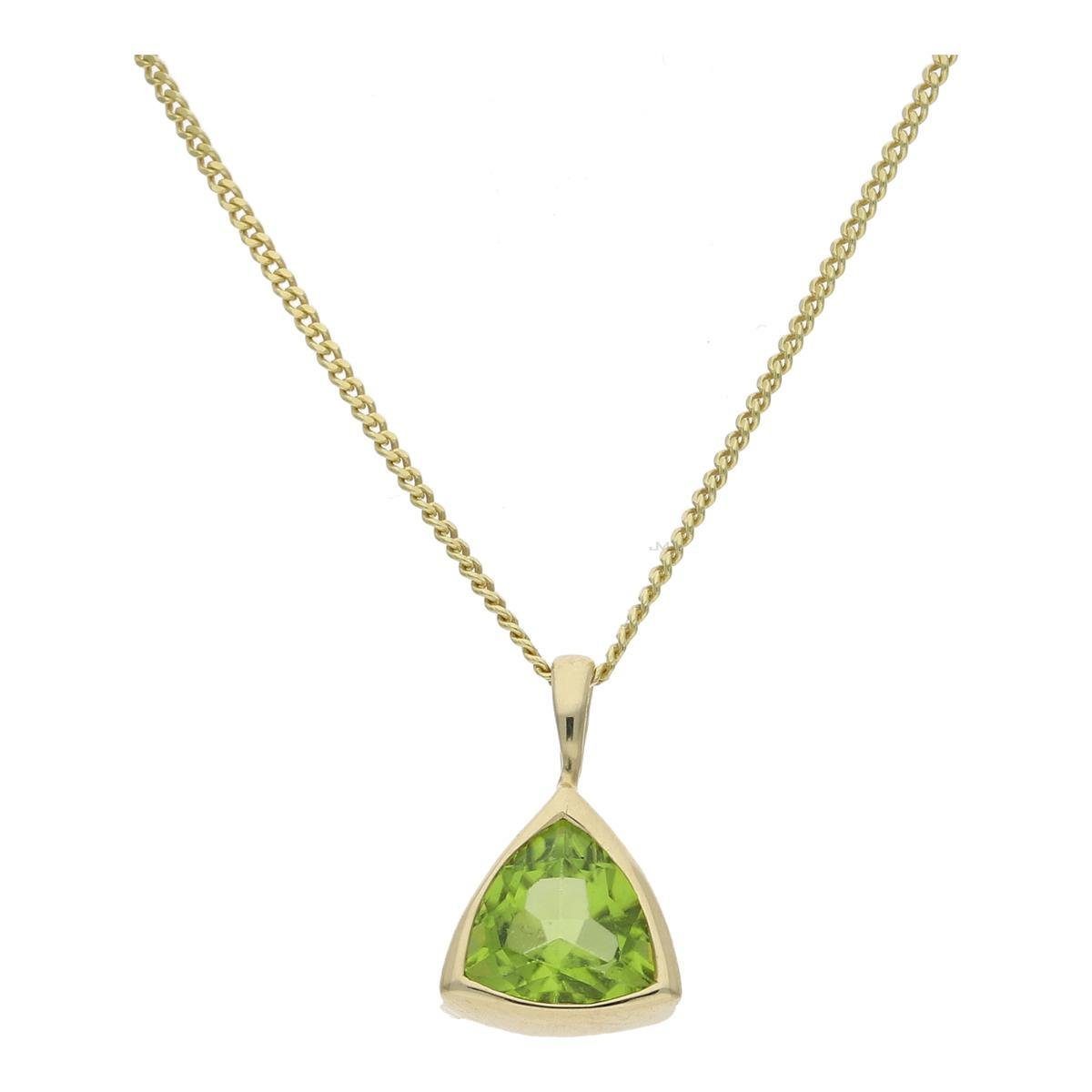 JuwelmaLux Kettenanhänger JuwelmaLux Anhänger 333/000 (8 Karat) Gold mit Peridot JL39-02-0456 (1-tlg), Schmuckanhänger