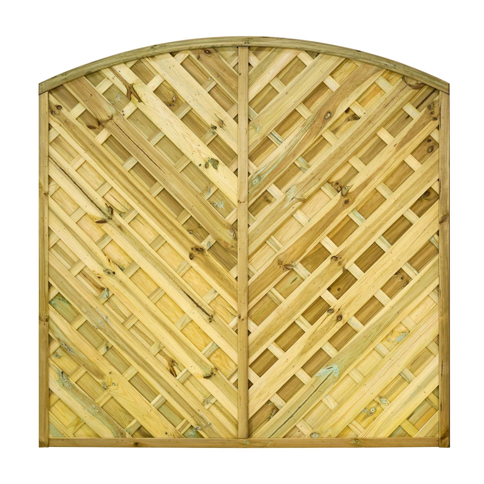 GartenLand Zaun Diagonalzaun Vario gebogen 180x180 cm Kiefer – Kesseldruckimprägniert, (Set, Ohne Pfosten, 180x180 cm)