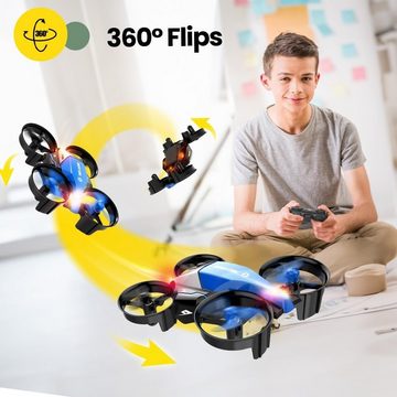 HOLY STONE Drohne (HD, Mini Drohne Kinder RC Quadrocopter Renn Flugmodus LED-Licht 3D-Flip)