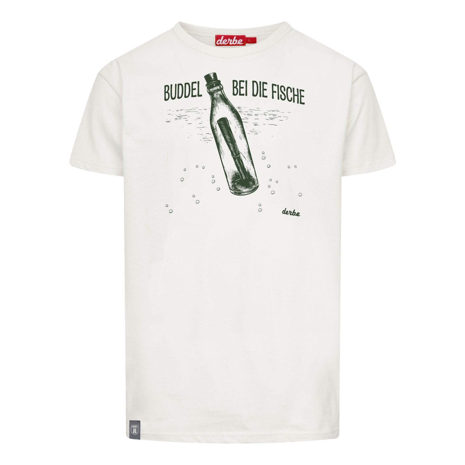 Derbe T-Shirt Fischbuddel mit Spruch auf günstig online kaufen