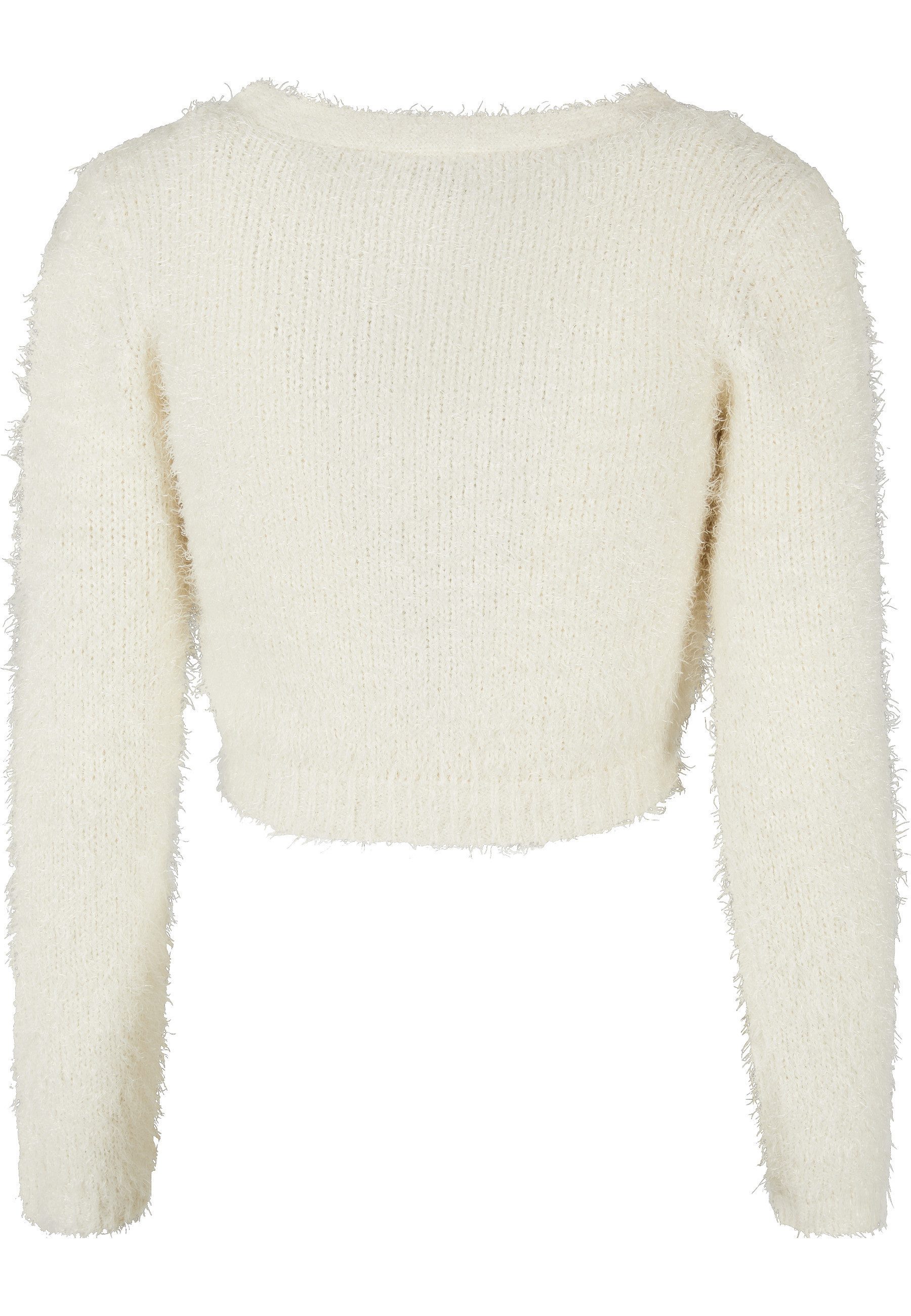 URBAN CLASSICS Strickjacke Urban Classics Damen Ladies Cropped Feather Card günstig online kaufen