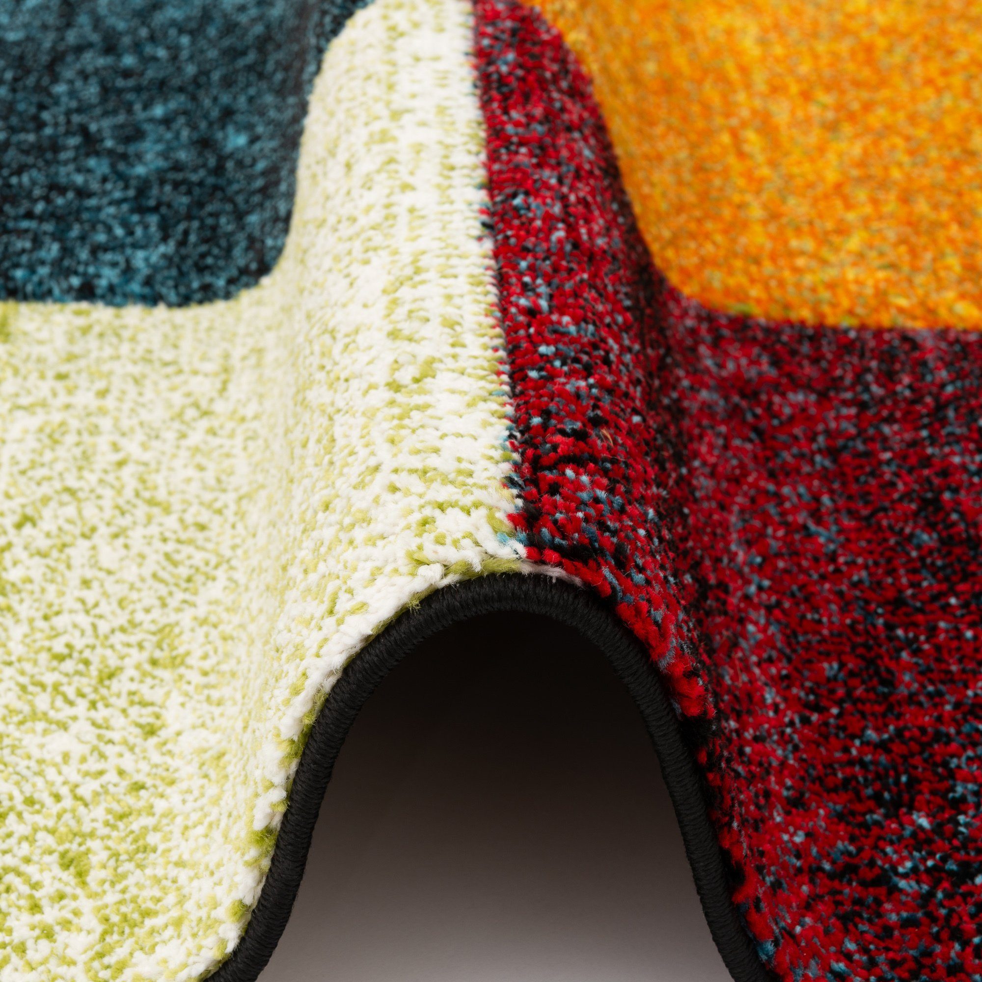 Pergamon Designteppich Designer Teppich Maui Modern Karo, Rechteckig, Höhe: 13 mm