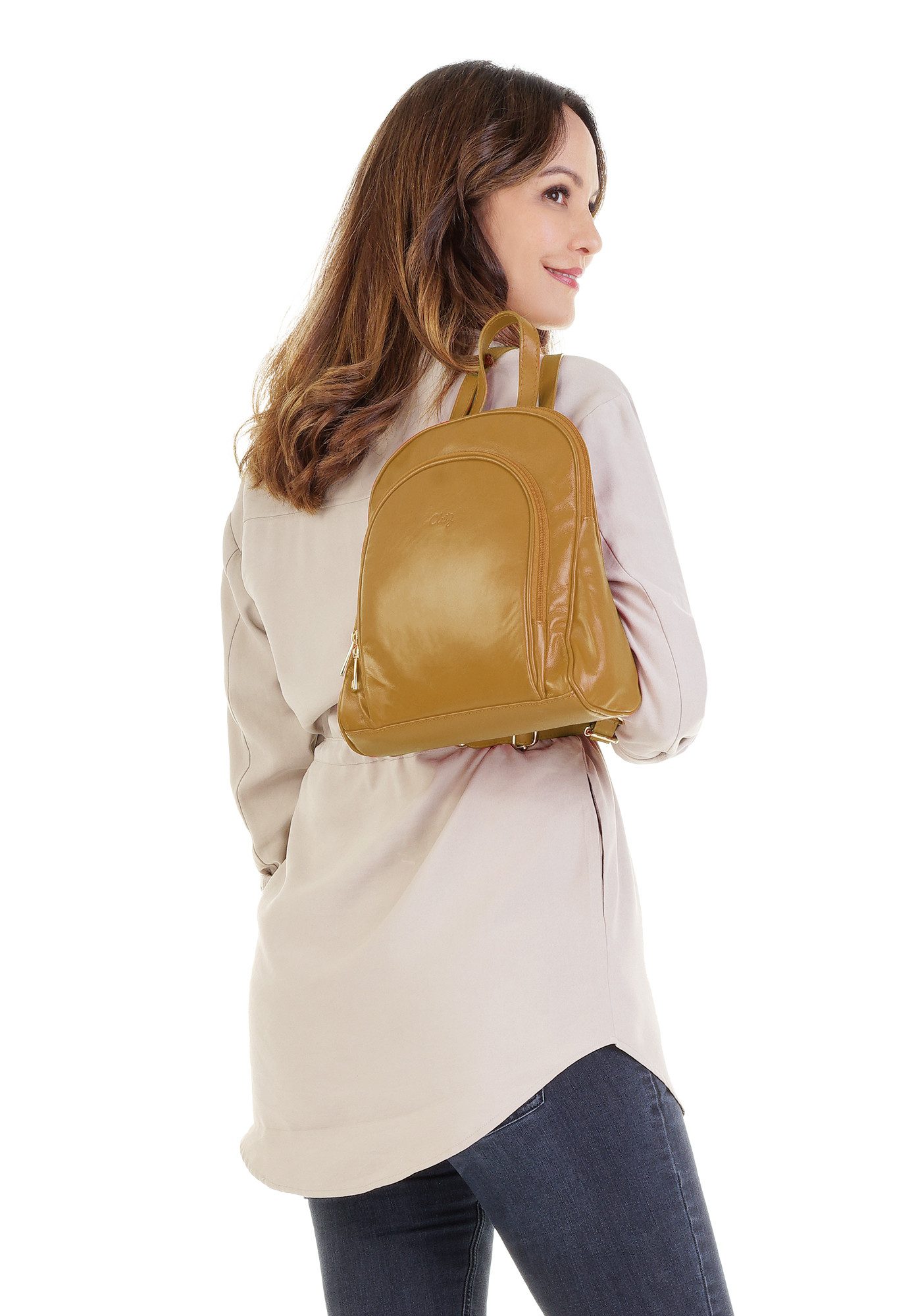 Cluty Cityrucksack, echt Leder, Made in günstig online kaufen
