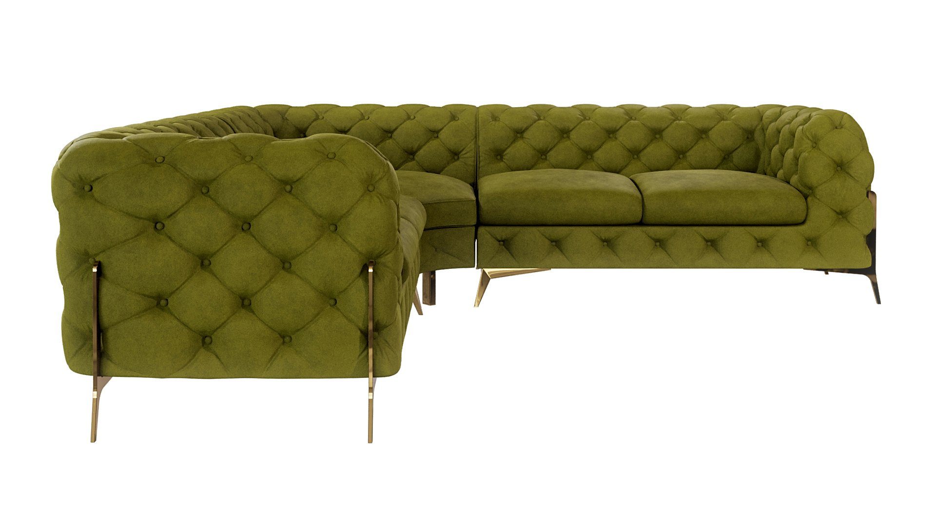 S-Style Möbel Ecksofa Ashley, Chesterfield mit günstig online kaufen