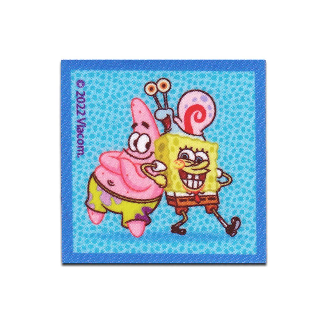 Spongebob Schwammkopf Aufnäher Bügelbild, Aufbügler, Applikationen, Patches, Flicken, zum aufbügeln, Polyester, SpongeBob Schwammkopf © Patrick Garry gedruckt - Größe: 5,7 x 5,7 cm
