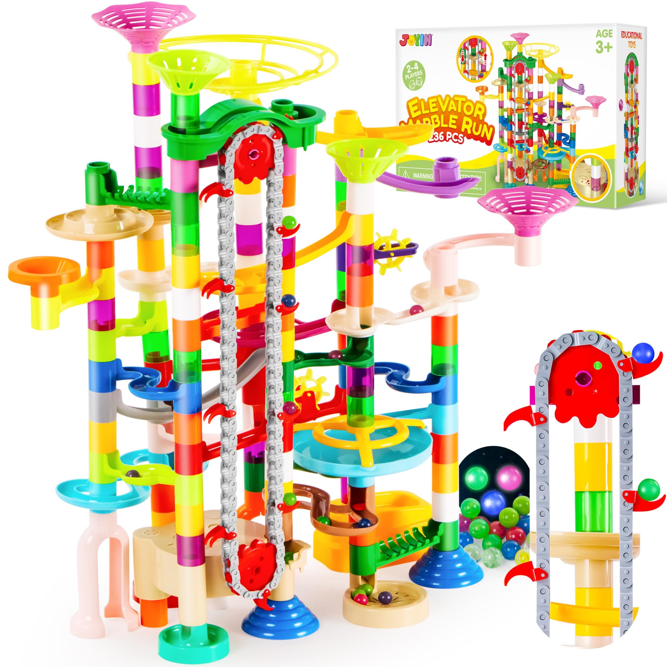 JOYIN Lernspielzeug Murmelbahn 236 teiliges KugelbahnLernspielzeug günstig online kaufen