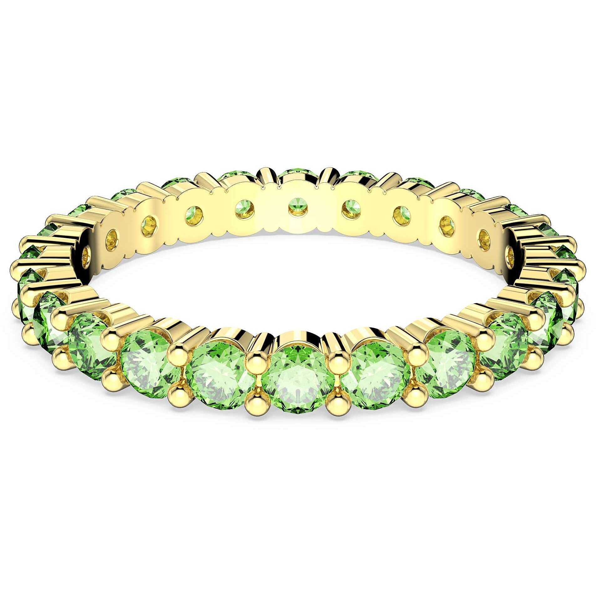 Swarovski Fingerring Matrix Ring Rundschliff, Grün, günstig online kaufen