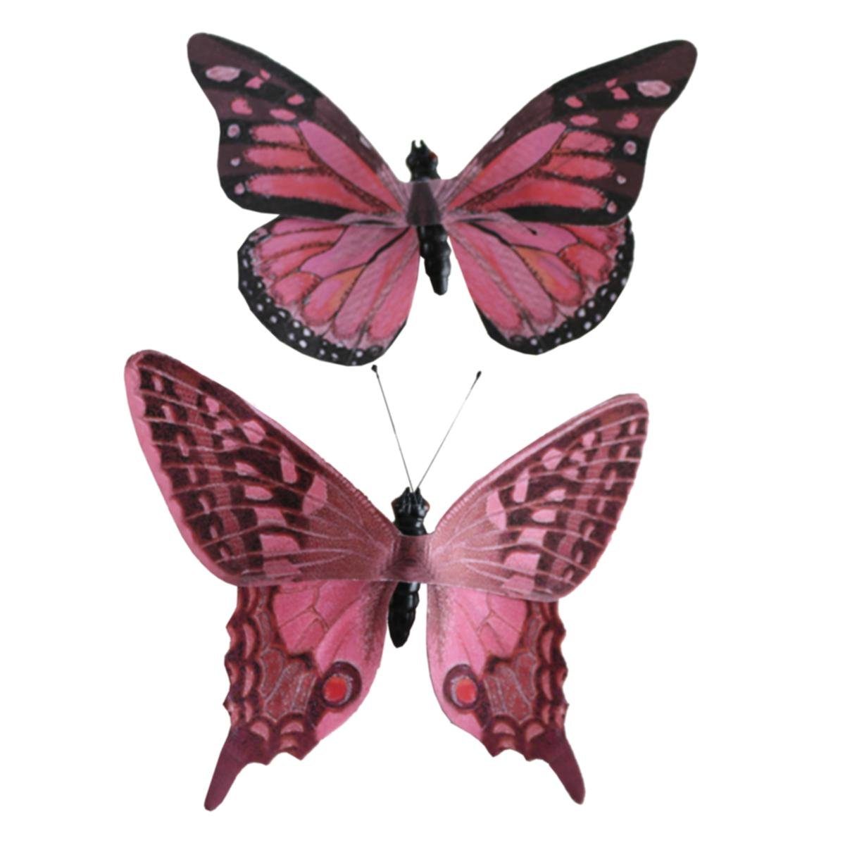 ROSA Clip 2-er Dekoobjekt in 440s 440s Schmetterlinge Set am