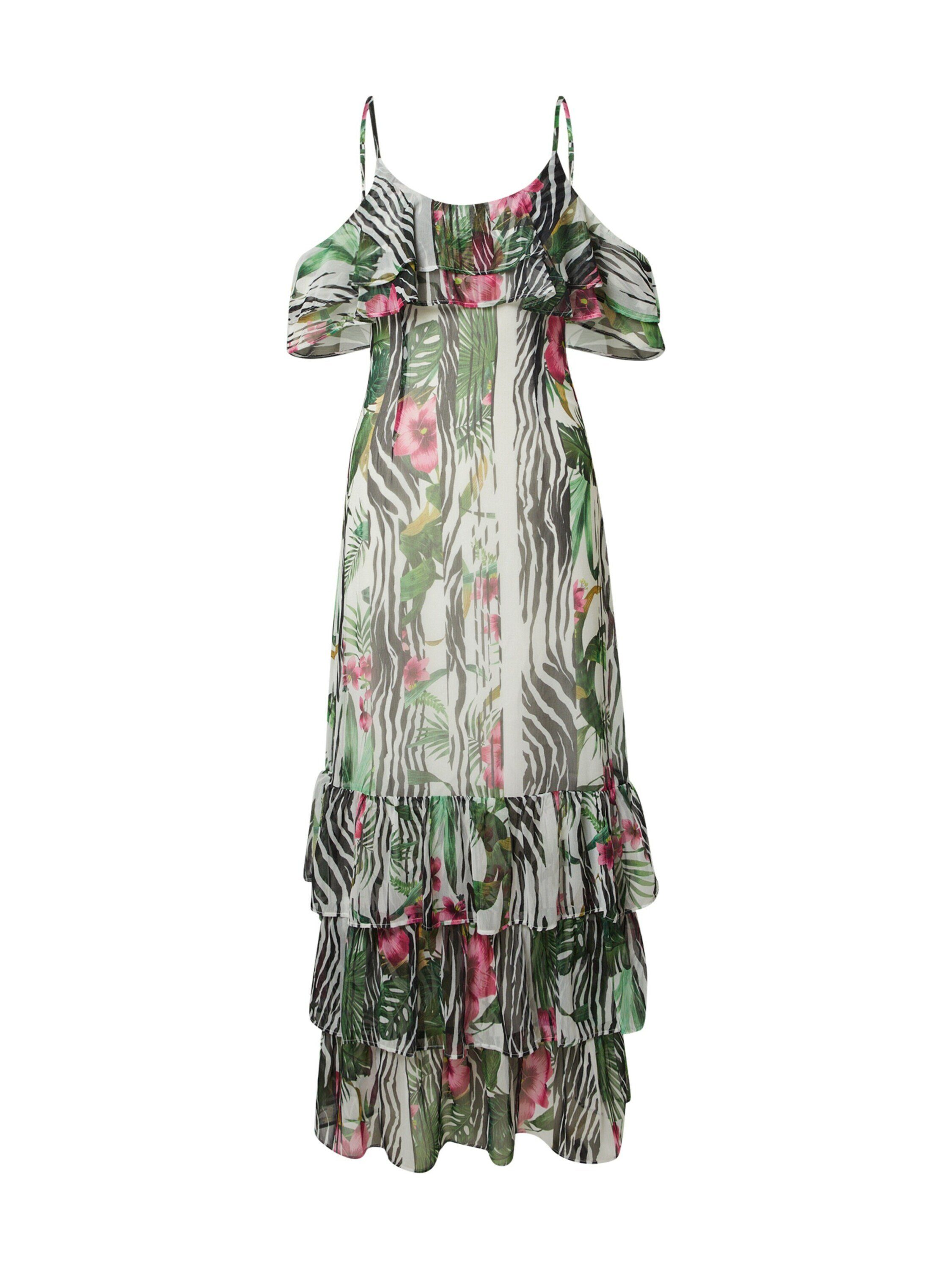 Guess Maxikleid Abgesteppter Saum Kante Online Kaufen Otto 