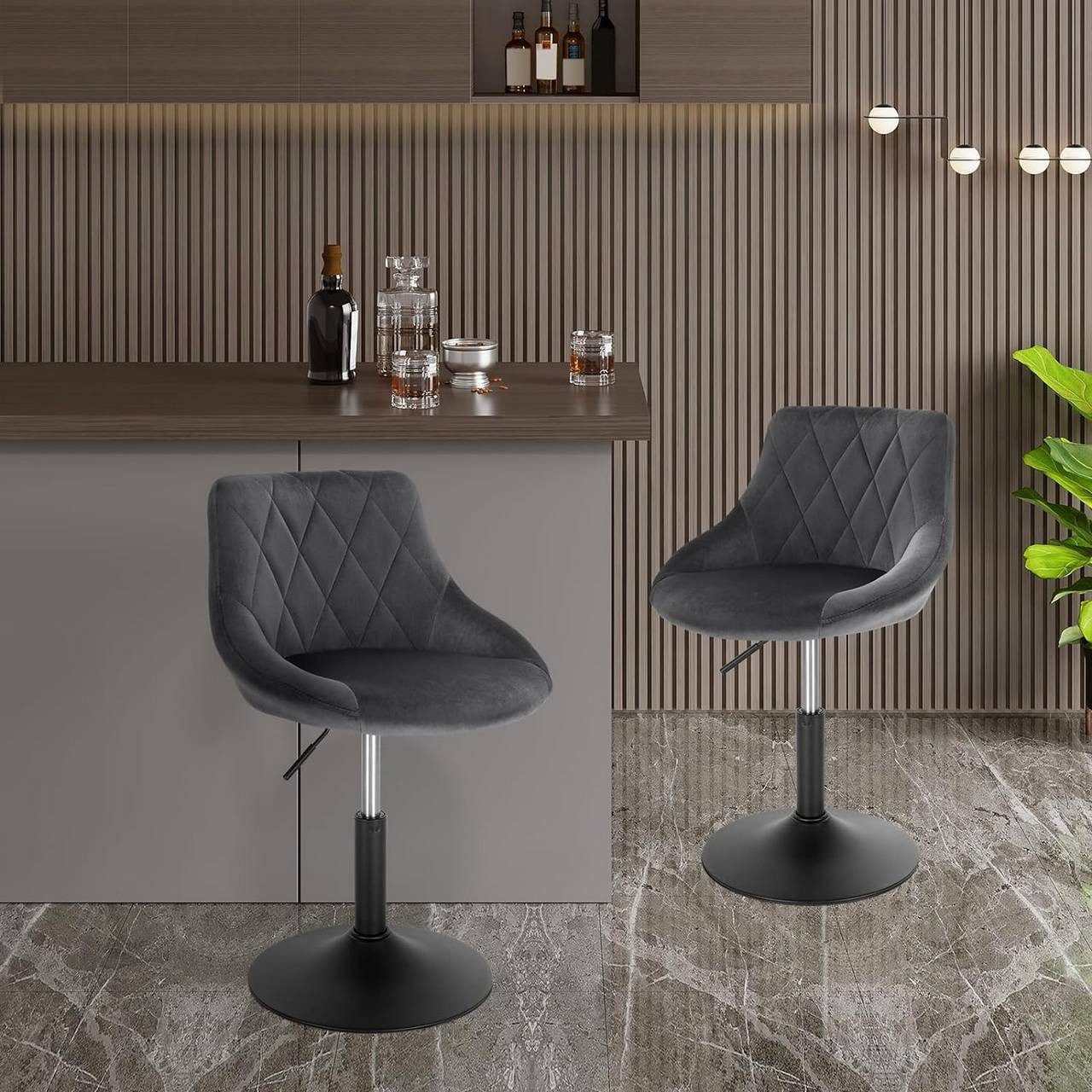 Woltu Barhocker (4 St), höhenverstellbar schwenkbar, günstig online kaufen