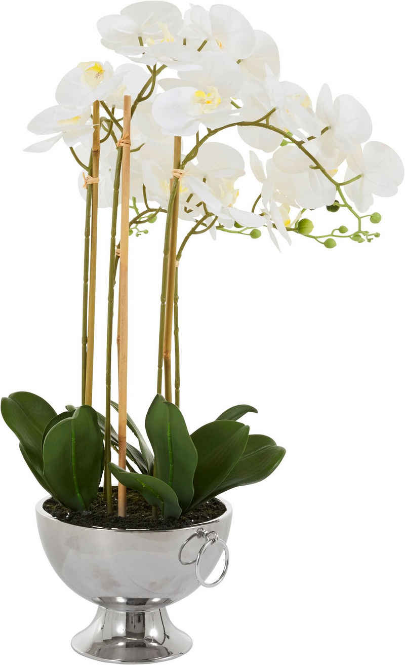 Kunstorchidee »Couturier« Orchidee, Guido Maria Kretschmer Home&Living, Höhe 70 cm, Kunstpflanze, im Topf, Keramikschale