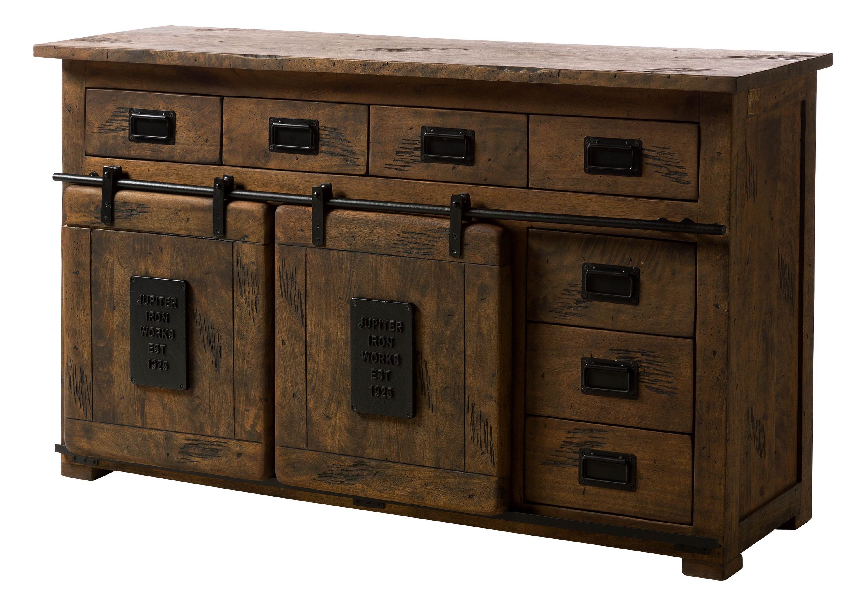 Massivmoebel24 Sideboard (Sideboard Mango 150x45x90 braun günstig online kaufen