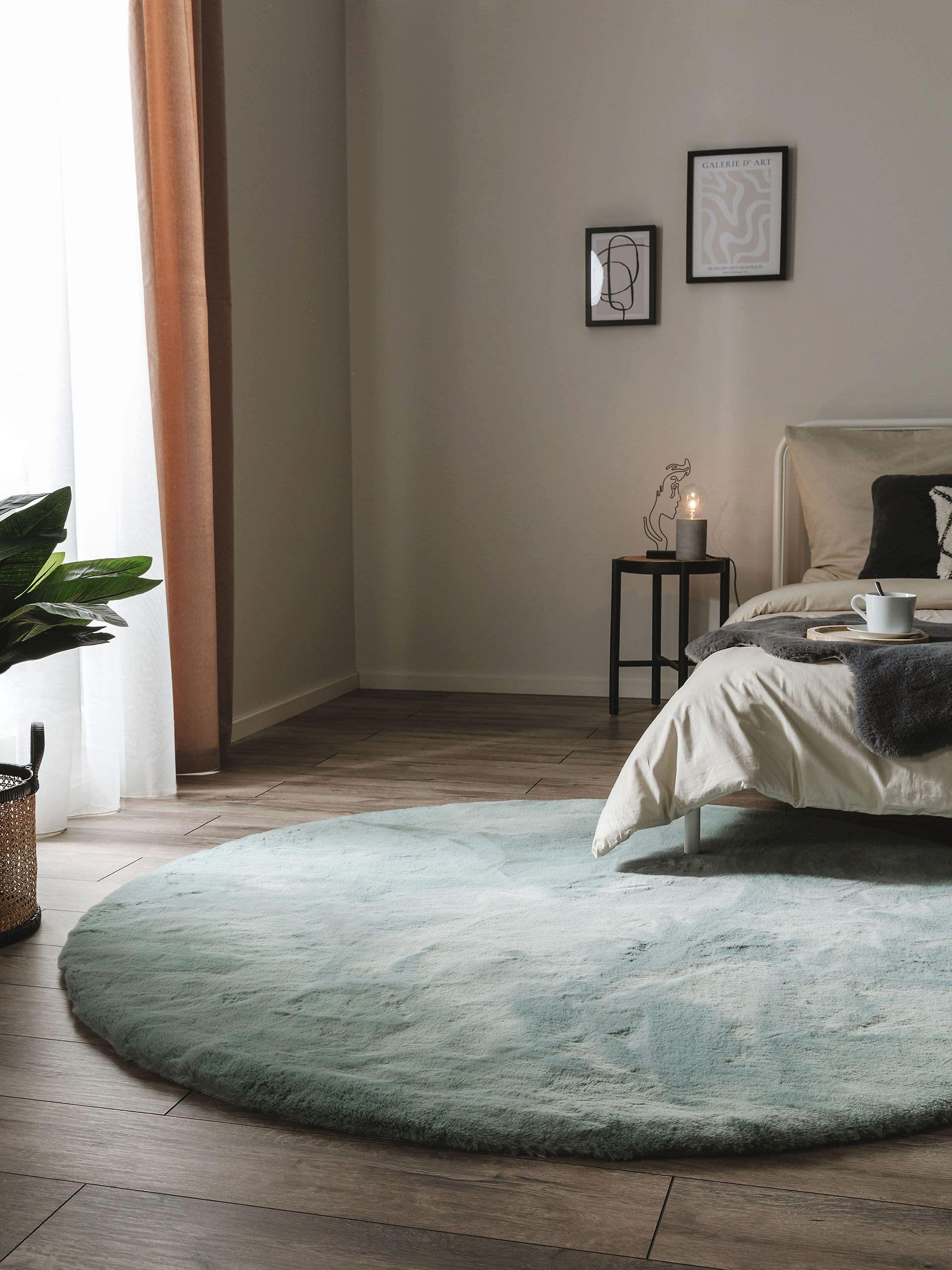 benuta Fellteppich Dave, rund, Höhe: 21 mm, Kunstfaser, Berber, Ethno-Style günstig online kaufen