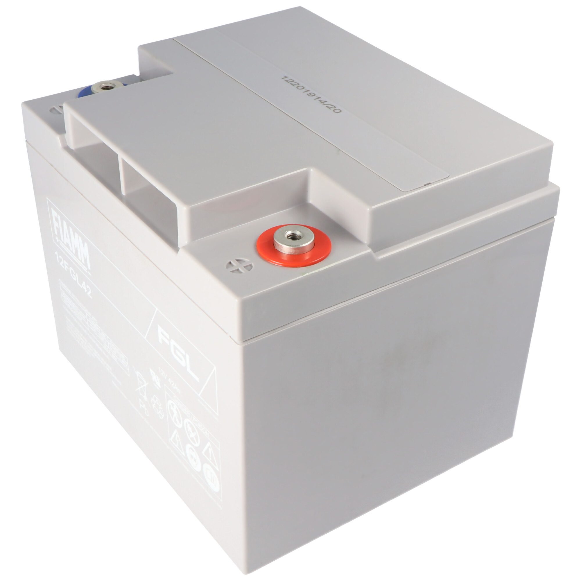 Fiamm Fiamm 12FGL42 Bleiakku 12 Volt 42Ah C20 M6 Schraubanschluss Abmessung Akku 42000 mAh (12,0 V)