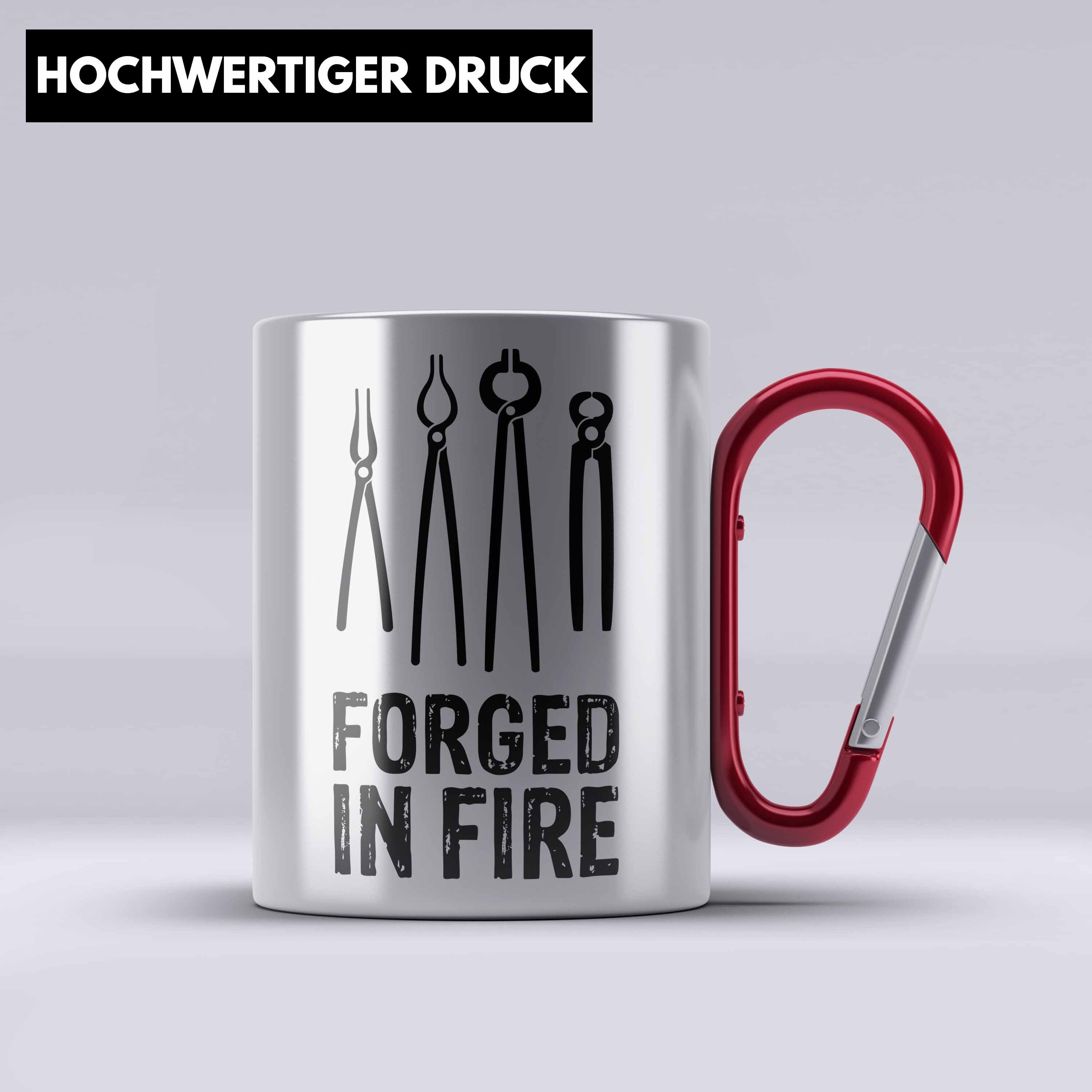 mit Rot Schmied Geschenk Hufschmied Tasse Spruch Thermotasse Edels Edelstahl Trendation Edelstahl