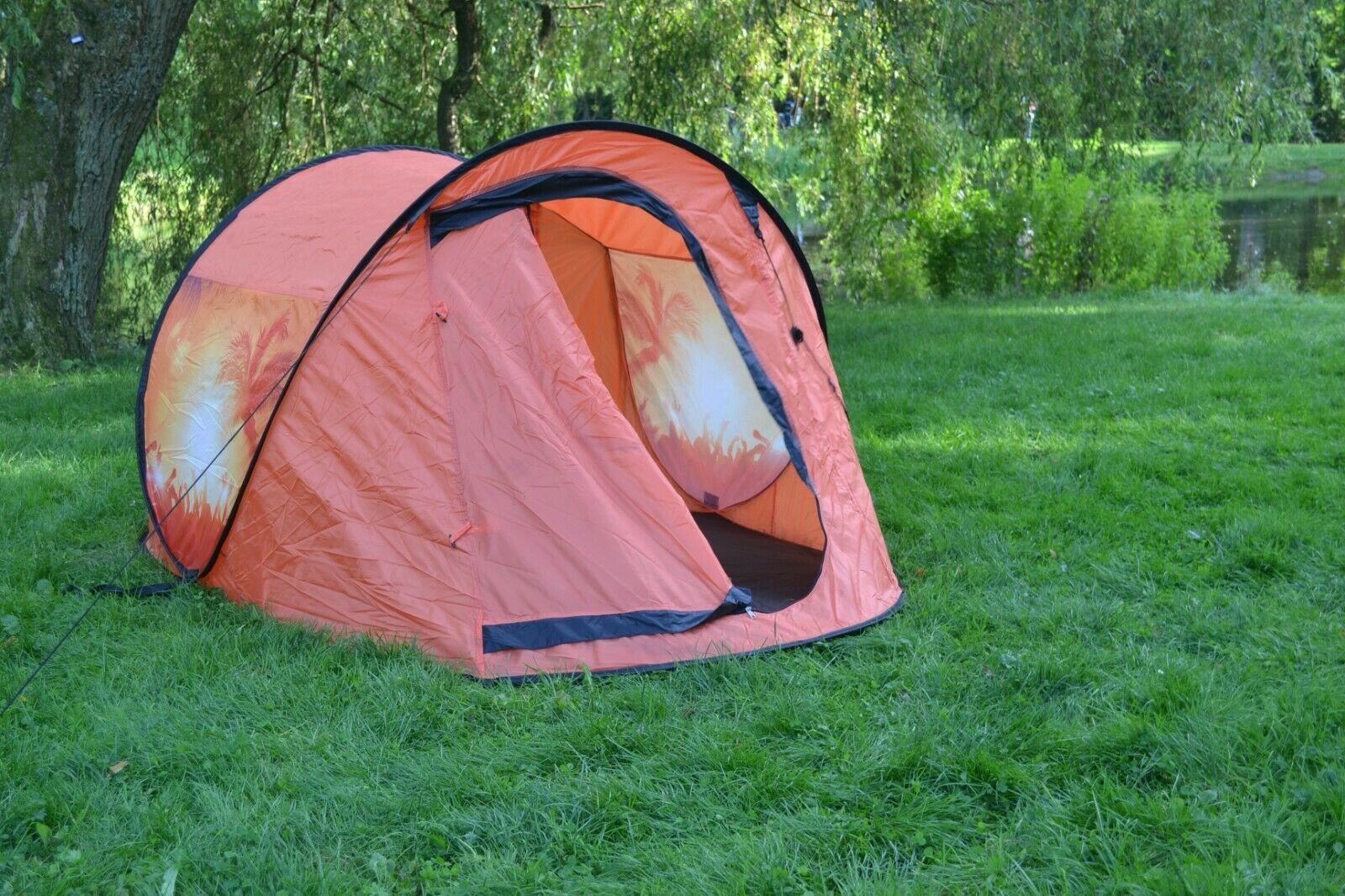 Wurfzelt Zelt Herringe & Up 2-3 Tent Outdoor Personen: Campingzelt 245x145x110cm orange Defactoshop Seile, Wurf Diverse Sekundenzelt Pop inkl. Person 20 Farben