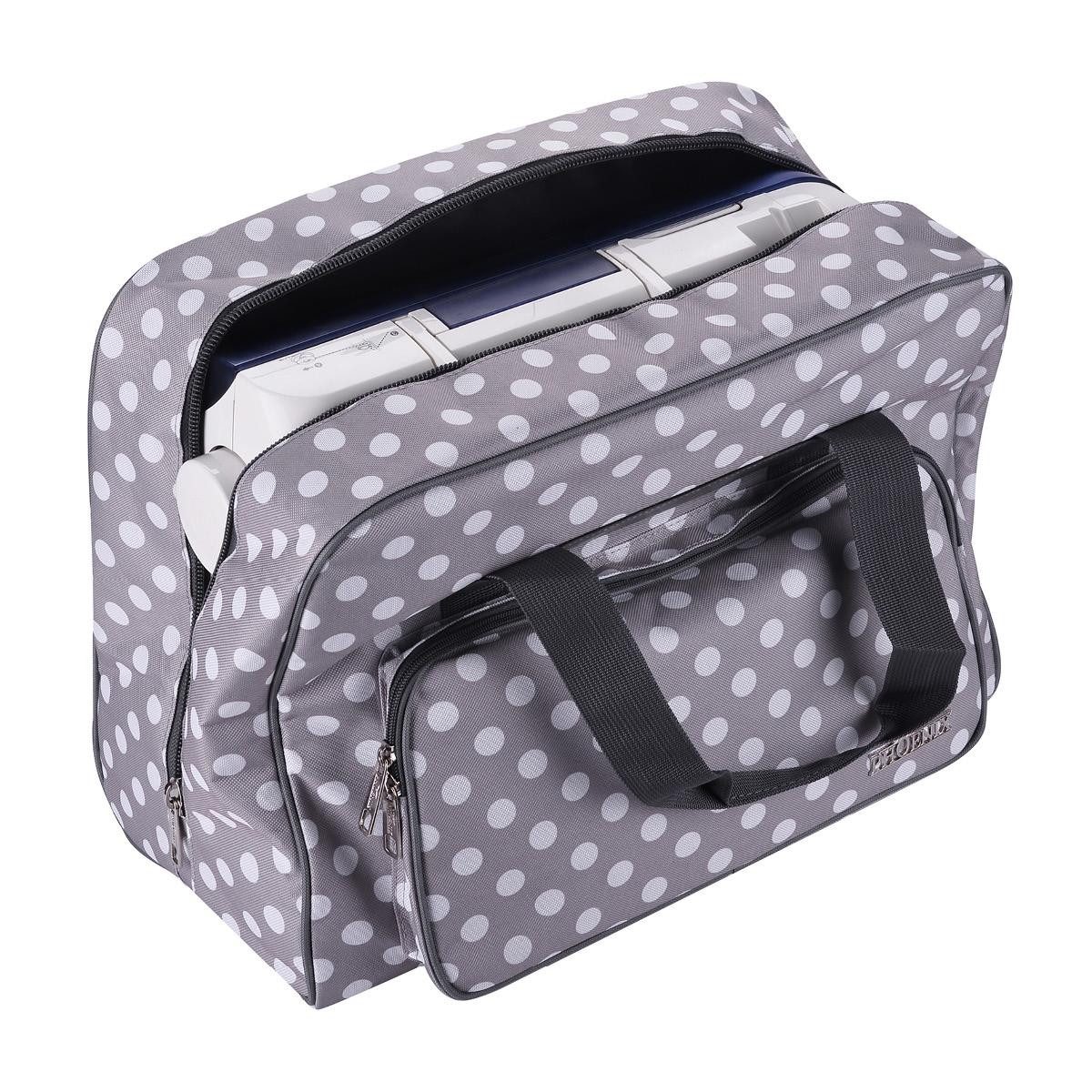 Phönix Nähmaschinentasche Phönix Nähmaschinentasche Polka Dots grau