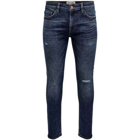 ONLY & SONS Slim-fit-Jeans ONSLOOM SLIM DMB 9595 DOT DNM NOOS mit Destroyed Effekt