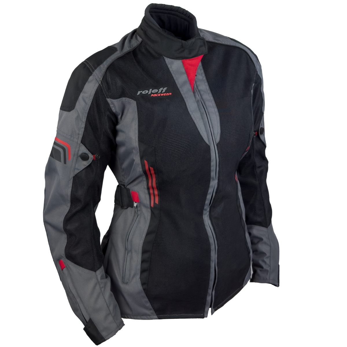 roleff Motorradjacke RO1810D Damen Mesh-Jacke - Atmungsaktiv, wasserdicht & mit Protektoren auch in großen Größen, in verschiedenen Farben erhältlich