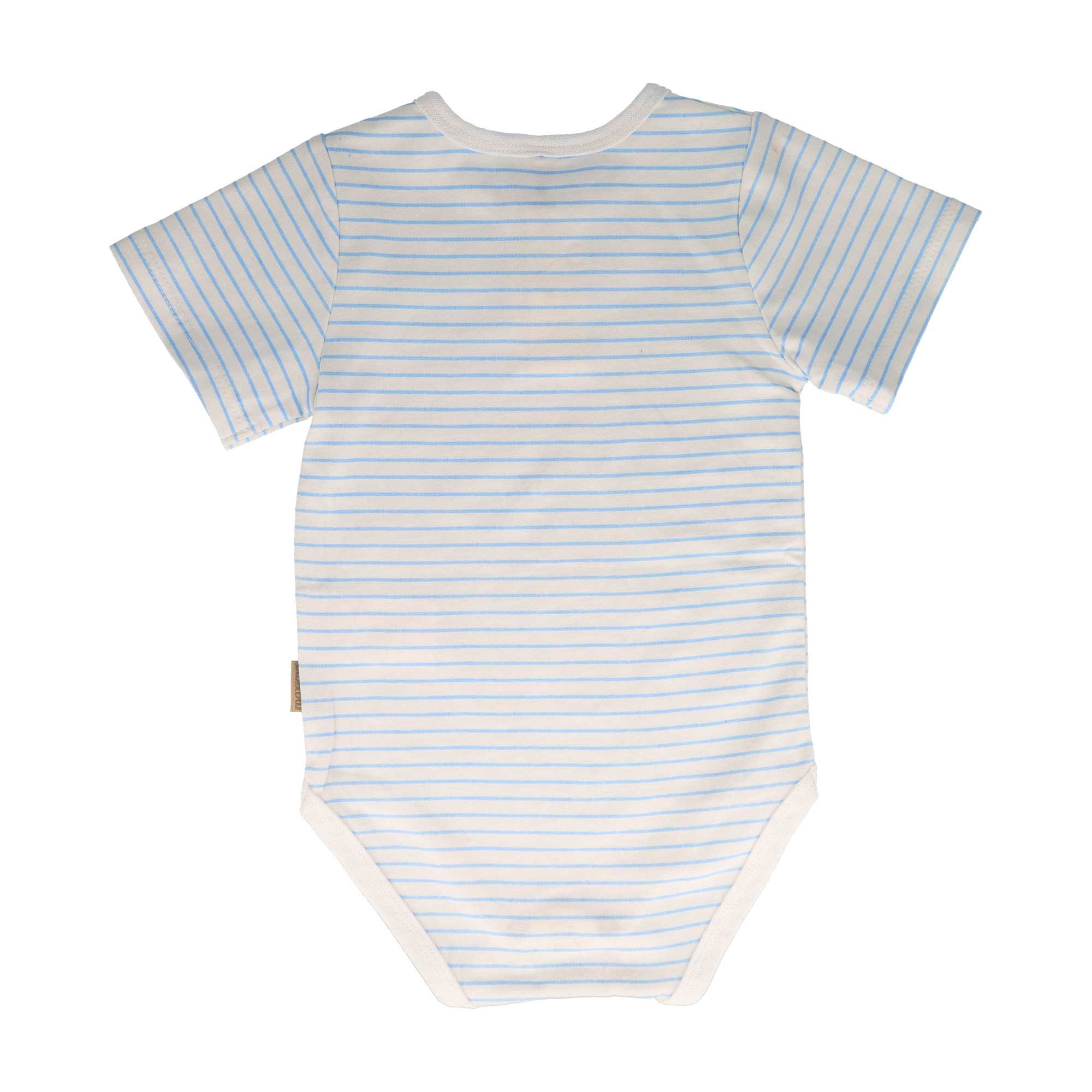 MAXIMO Kurzarmbody (1-tlg) Cerulean-weiß, Ringel, Jersey, maritimer Style