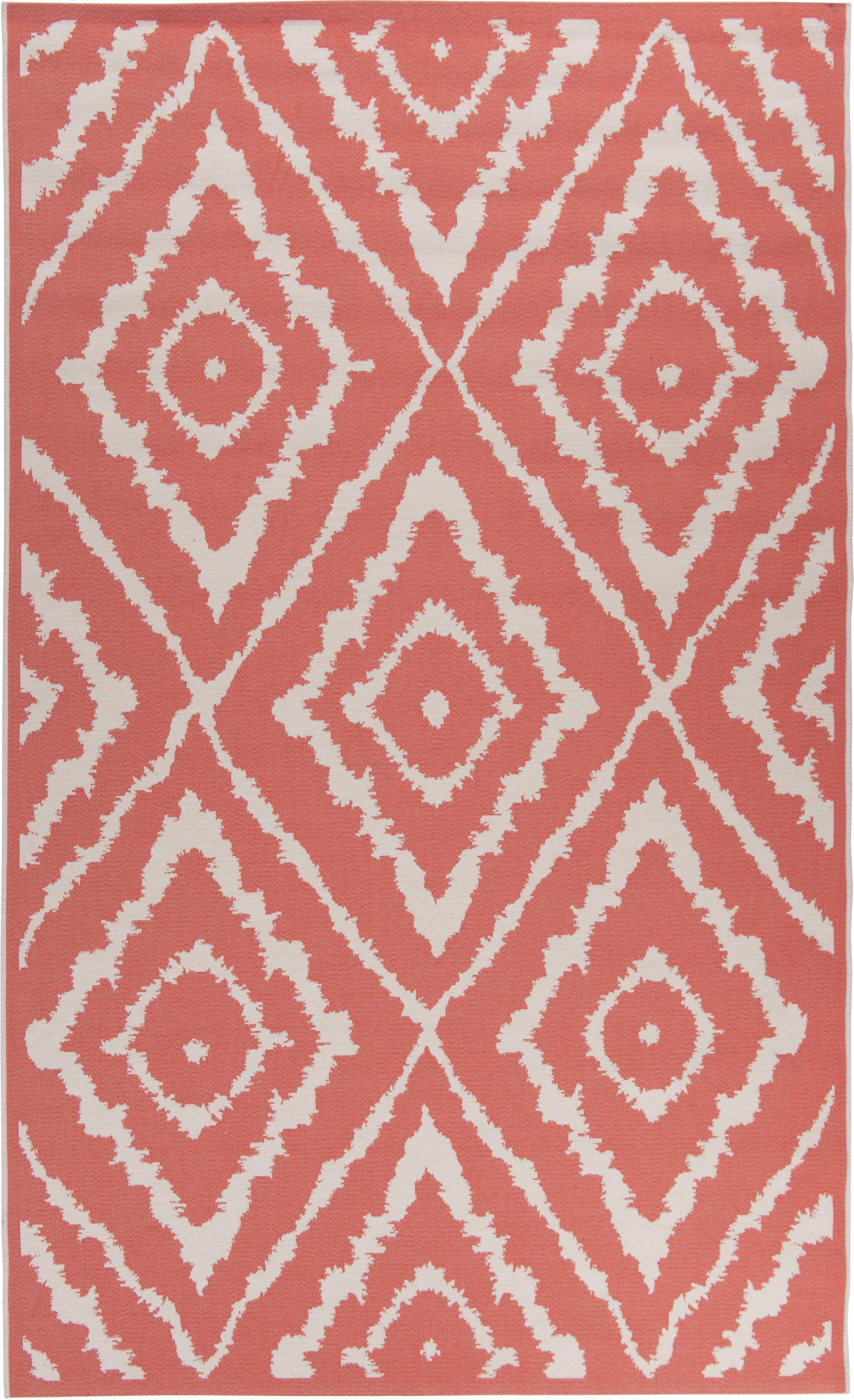 TOM TAILOR HOME Teppich Garden Pattern, rechteckig, Höhe: 3 mm, Flachgewebe, modernes Rauten Design, In- und Outdoor geeignet
