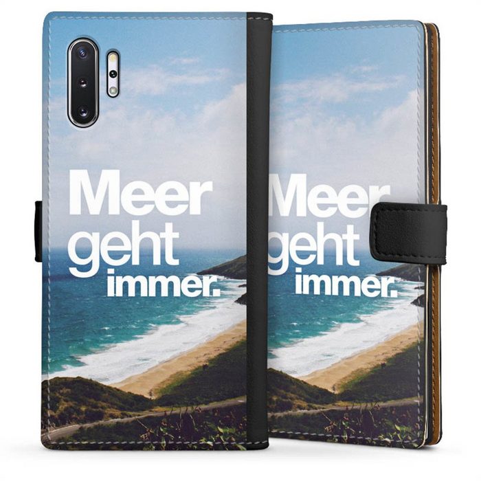 DeinDesign Handyhülle Meer Urlaub Sommer Meer geht immer Samsung Galaxy Note 10 Plus Hülle Handy Flip Case Wallet Cover