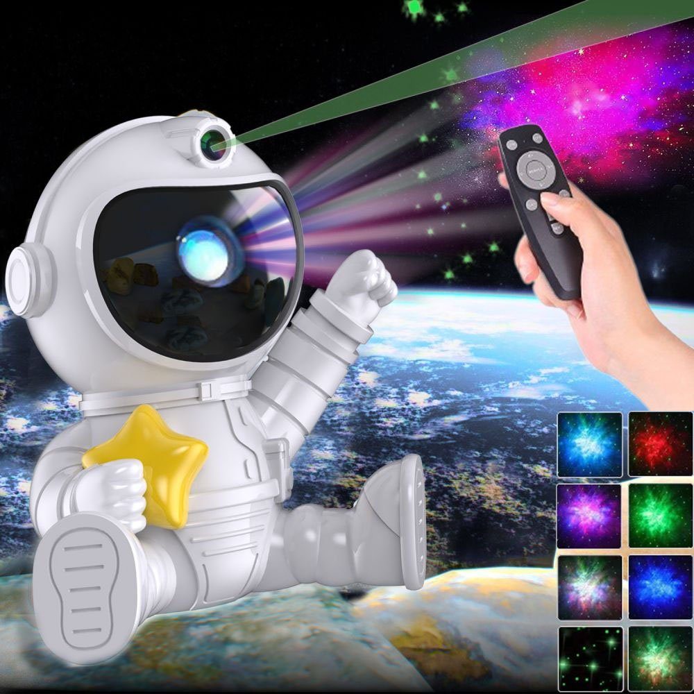 360° Nachtlicht Light, LED Lampe, Sternenhimmel Galaxy Projektor JOYOLEDER Starry LED Astronaut Drehen