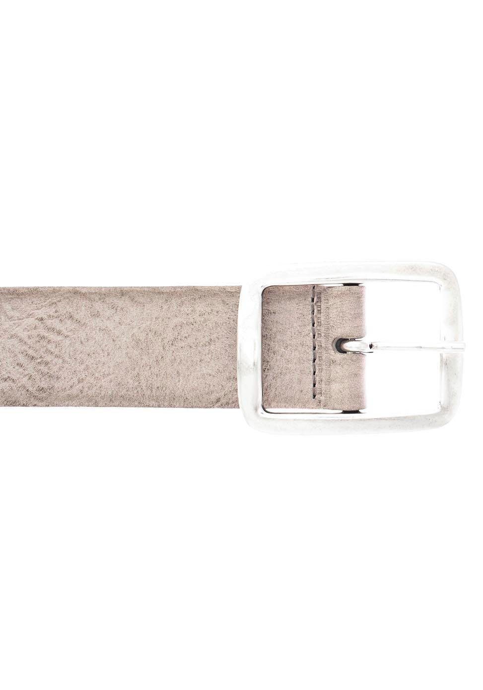 Vanzetti Ledergürtel mit charakteristisch gekalkter Oberfläche, Look und geölter grau Vintage