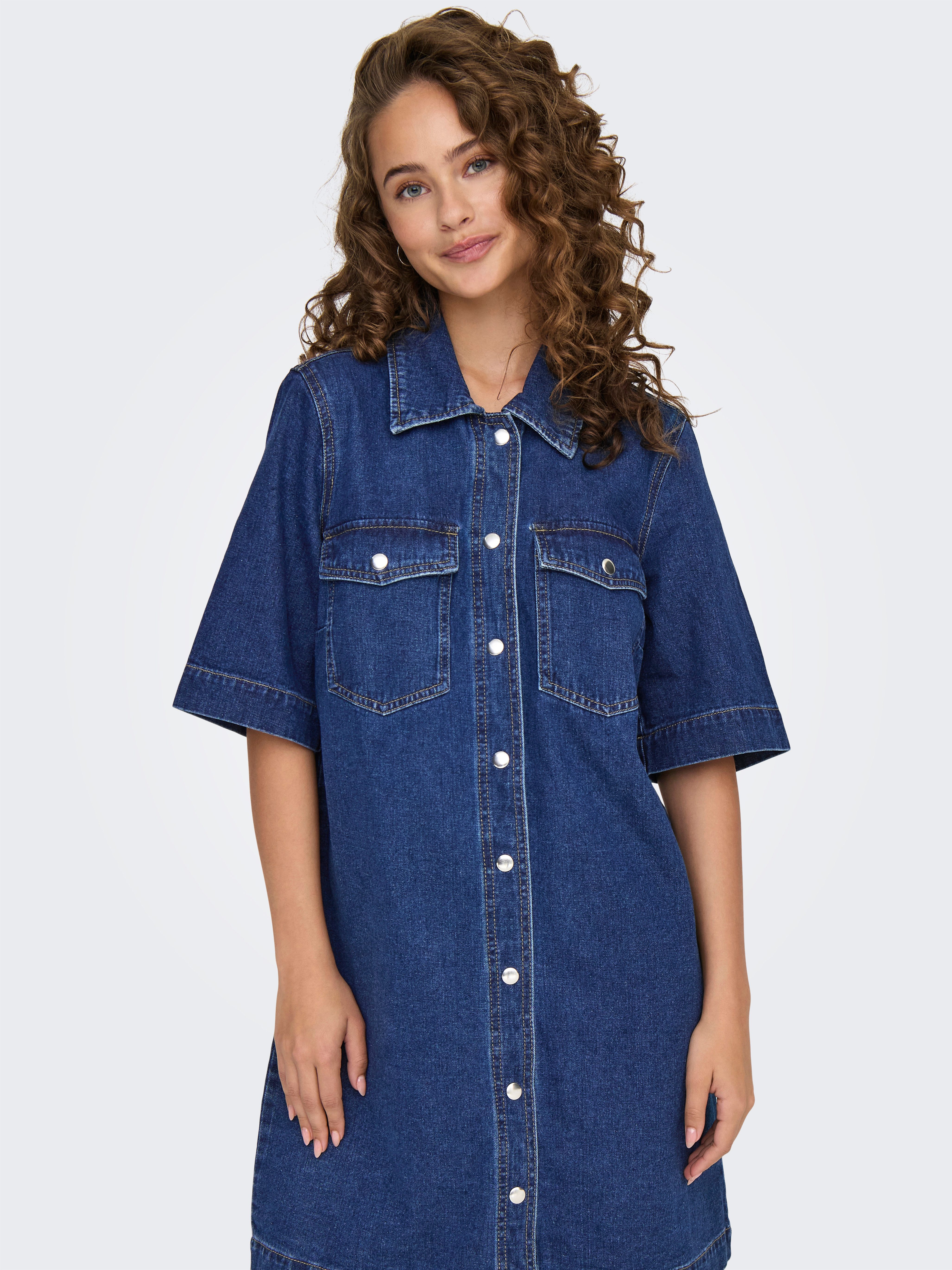 ONLY Jeanskleid ONLBELLE S/S BUTTON DRESS DNM GUA NOOS günstig online kaufen