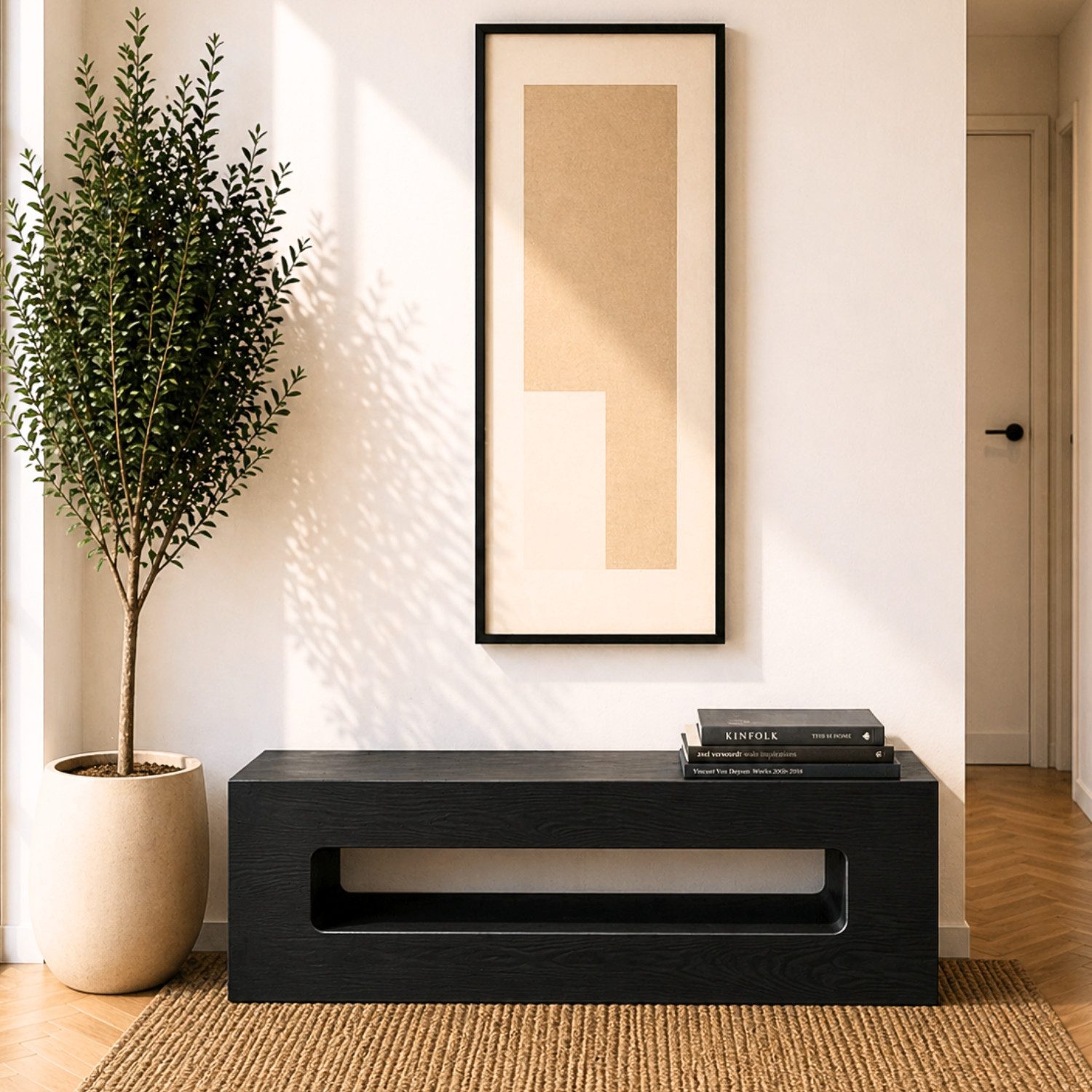 mukuhi Sitzbank Sitzbank Holz Bank modern Flurbank mit Stauraum Design, 160 cm