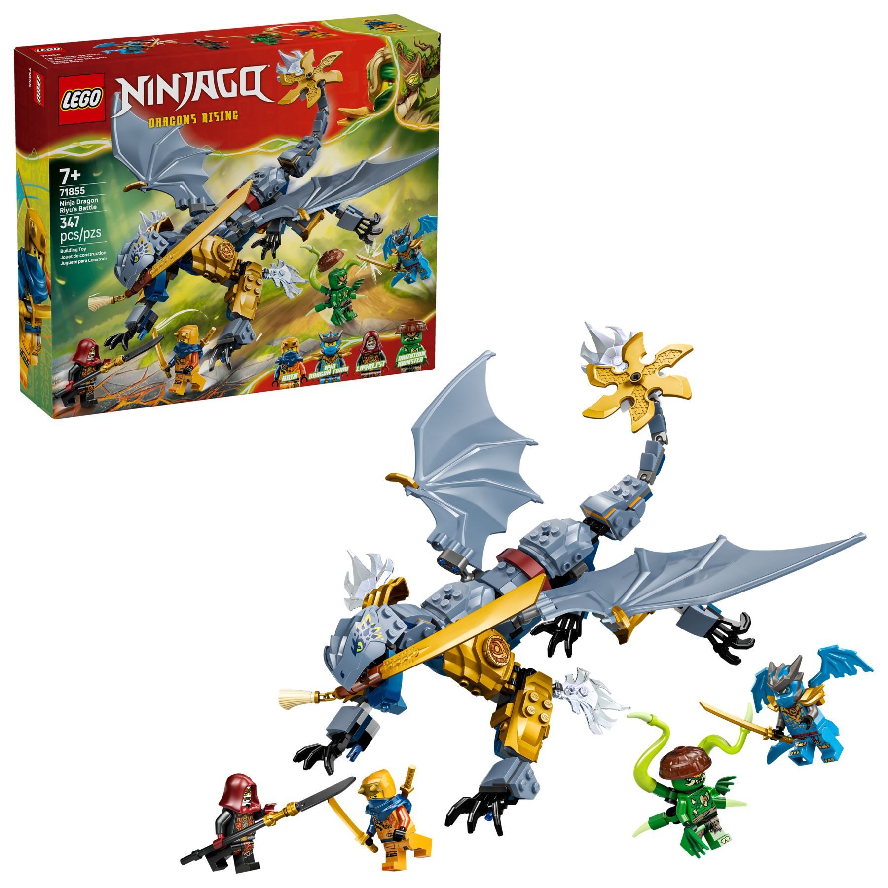 LEGO® LEGO® Ninjago 71855 Showdown mit dem Ninja-Drachen Riyu Konstruktionsspielsteine – Bild 3 von 3