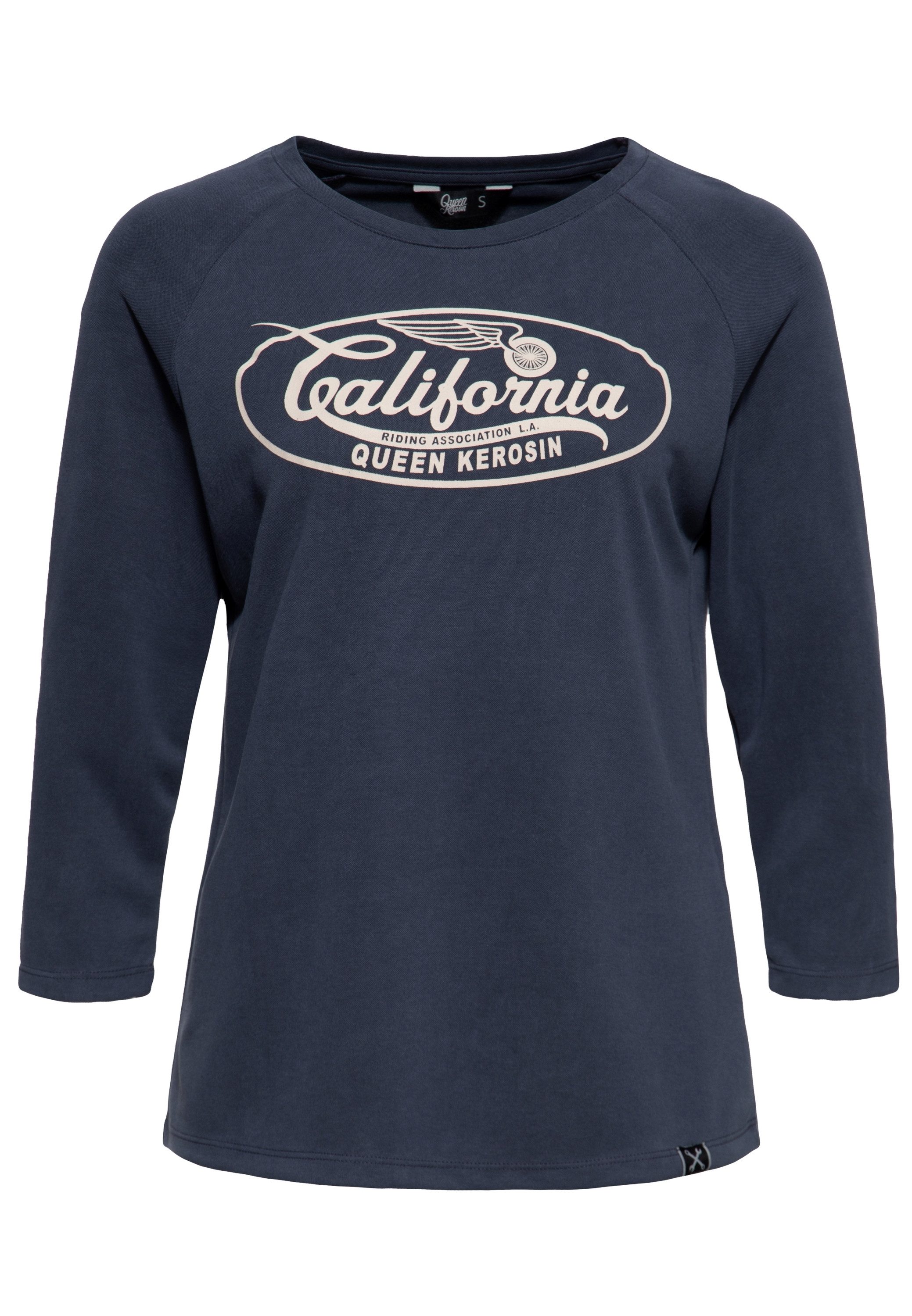 QueenKerosin 3/4-Arm-Shirt California mit hohem Modal-Anteil günstig online kaufen