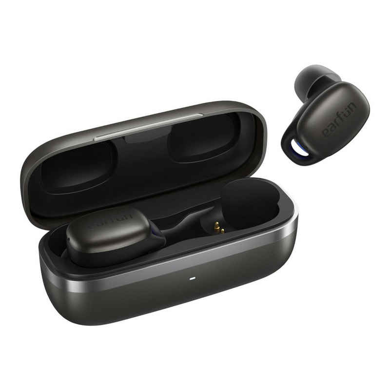 Earfun Free Pro 2 TWS Bluetooth Ohrhörer In-Ear-Kopfhörer (Wireless, Active Noise Cancelling, Fast Charge, 6 Mics, 30 Std. Spielzeit, IPX5)